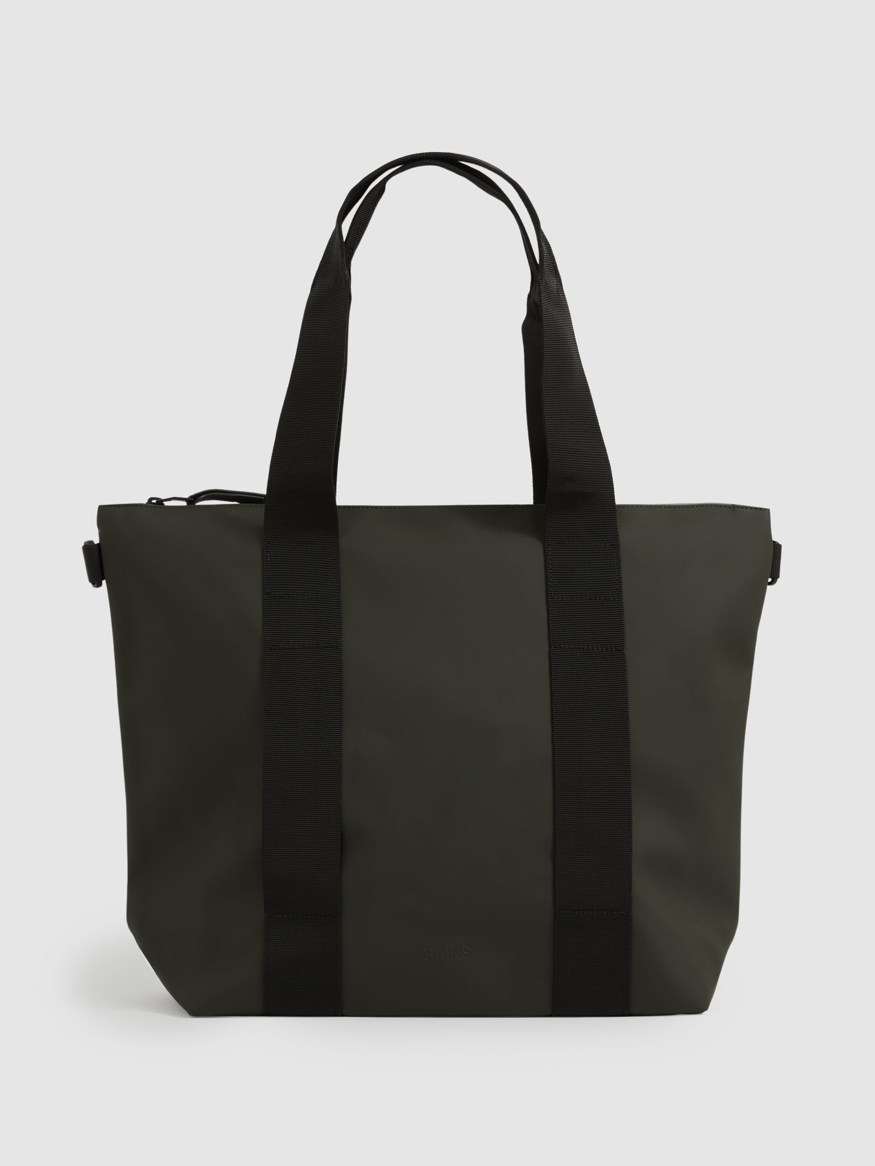 Rains Mini Tote Bag in Green - Image 1 of 4