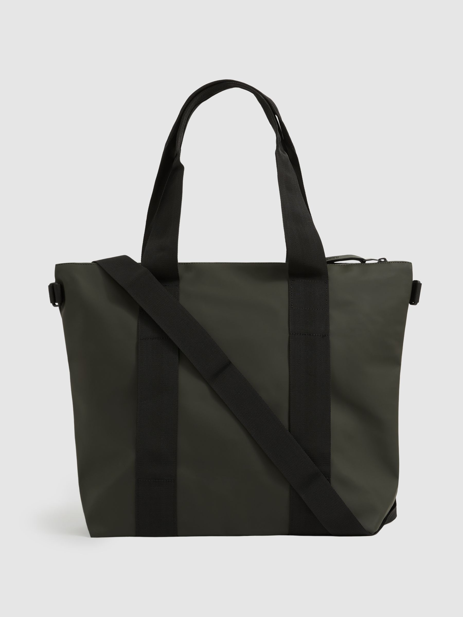 Rains Mini Tote Bag in Green - Image 3 of 4