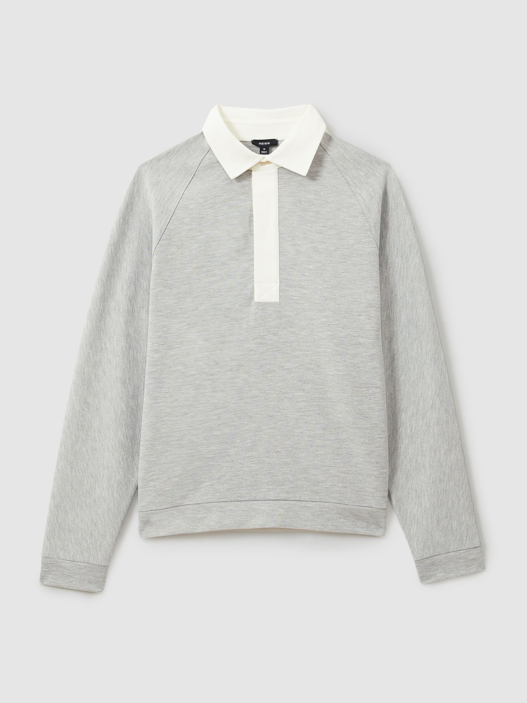 Jersey Rugby Shirt in Grey Melange - Image 2 of 6