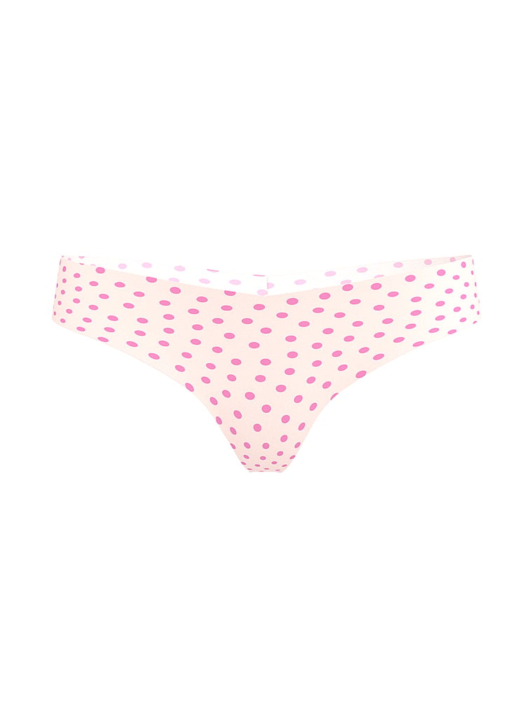 Purest Pink Dot Thong Knickers - Image 3 of 3