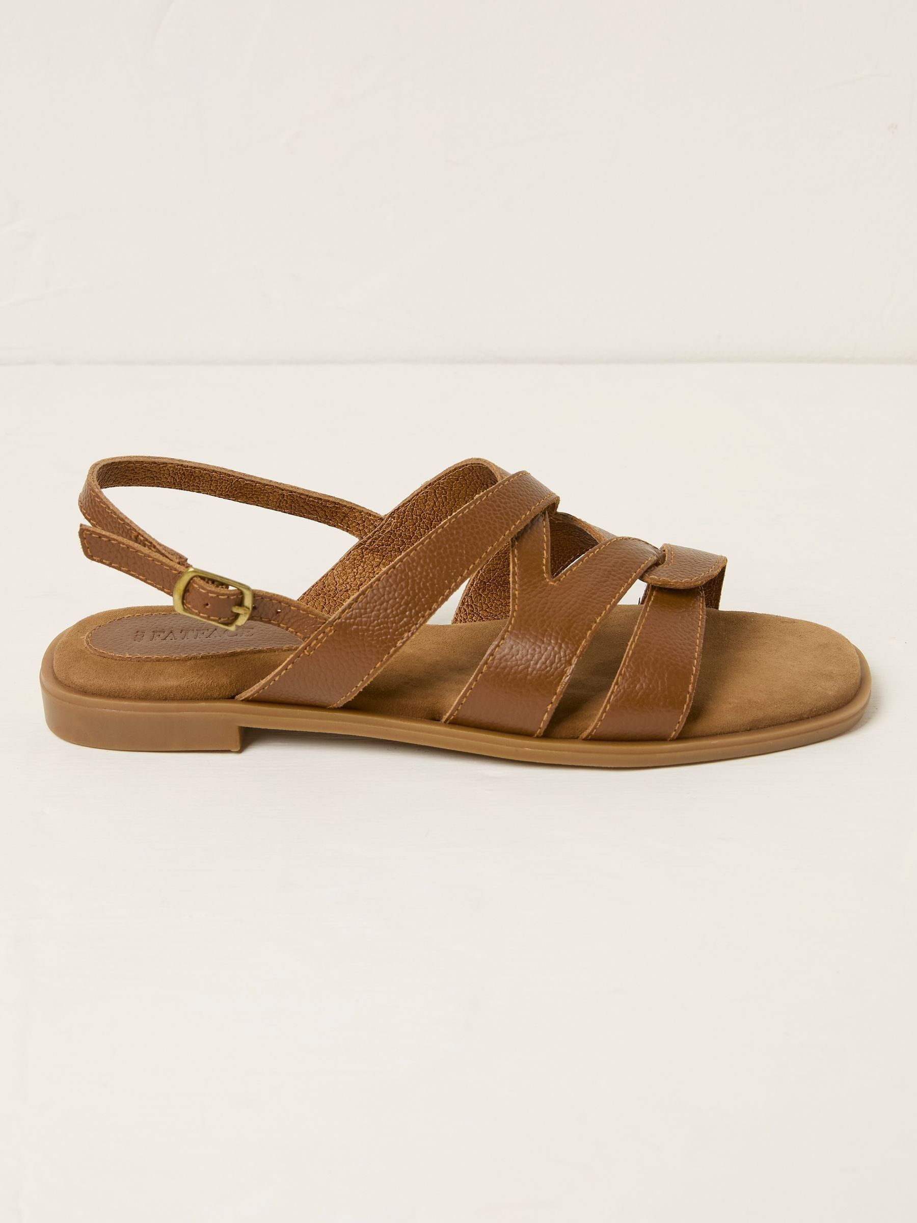 Coco Tan Brown Strappy Sandal - Image 1 of 3