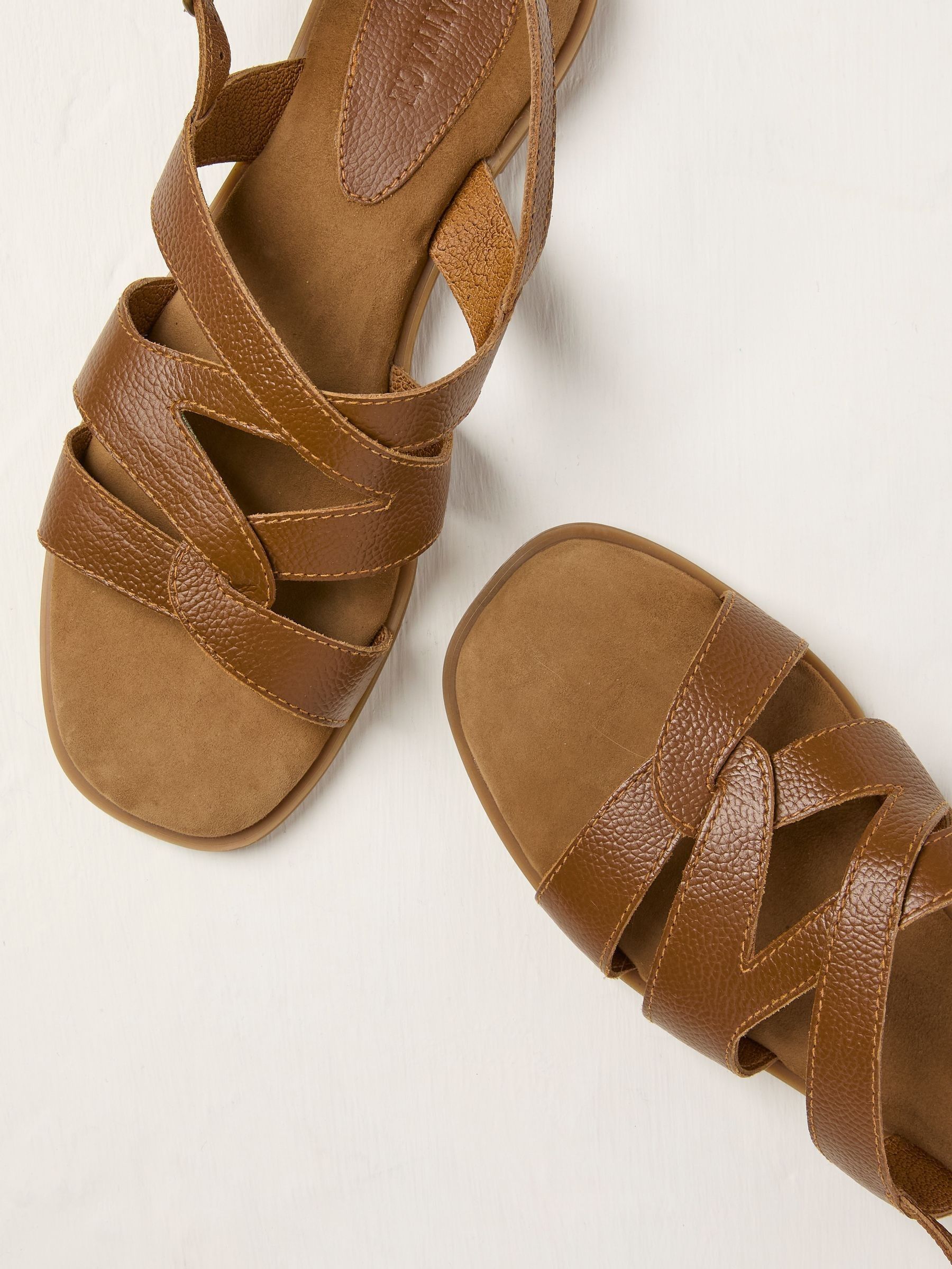 Coco Tan Brown Strappy Sandal - Image 3 of 3