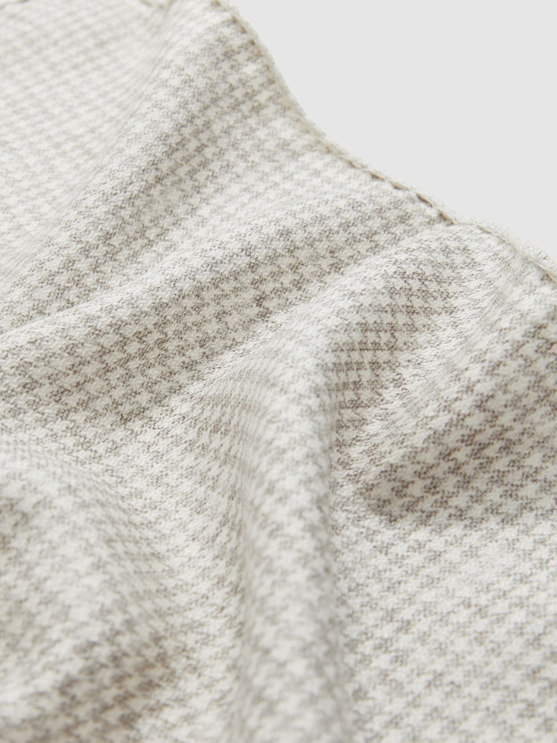 Silk Medallion-Print Pocket Square in Oatmeal - Image 5 of 5