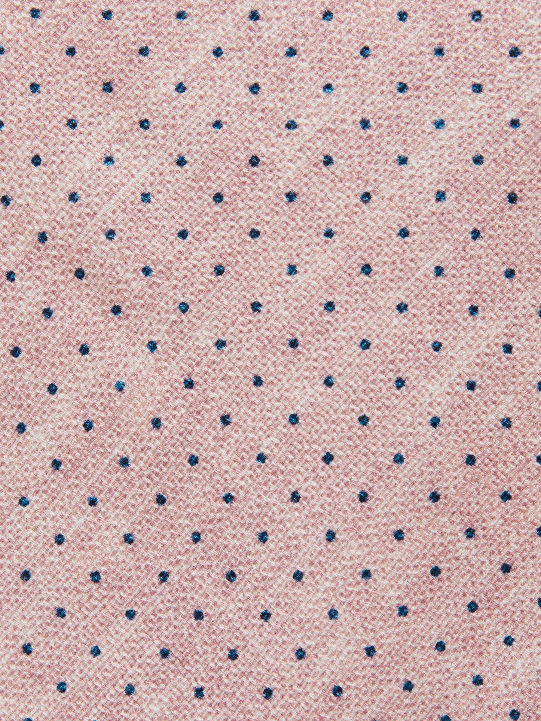 Silk Pin-Dot Tie in Soft Pink - Image 5 of 5