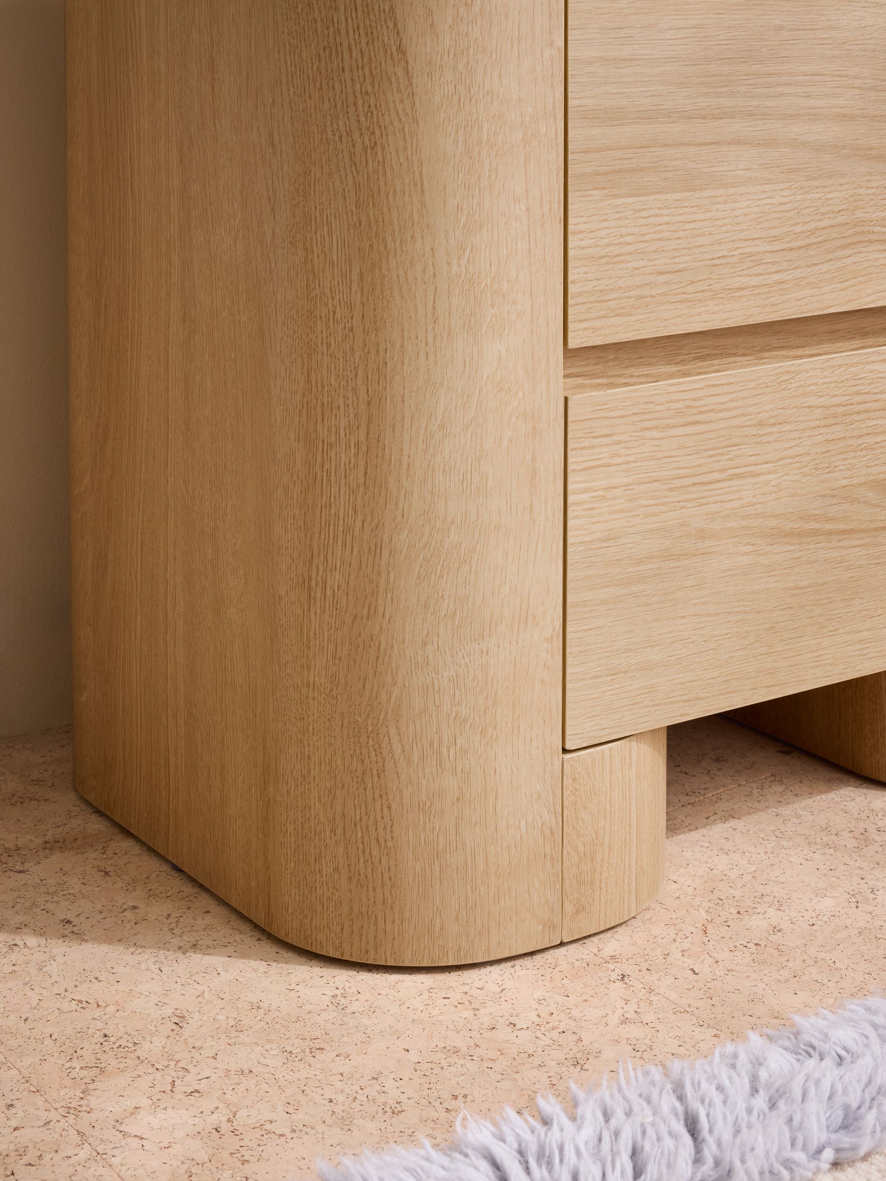 Kain Bedside Table in Light Oak Effect - Image 2 of 5