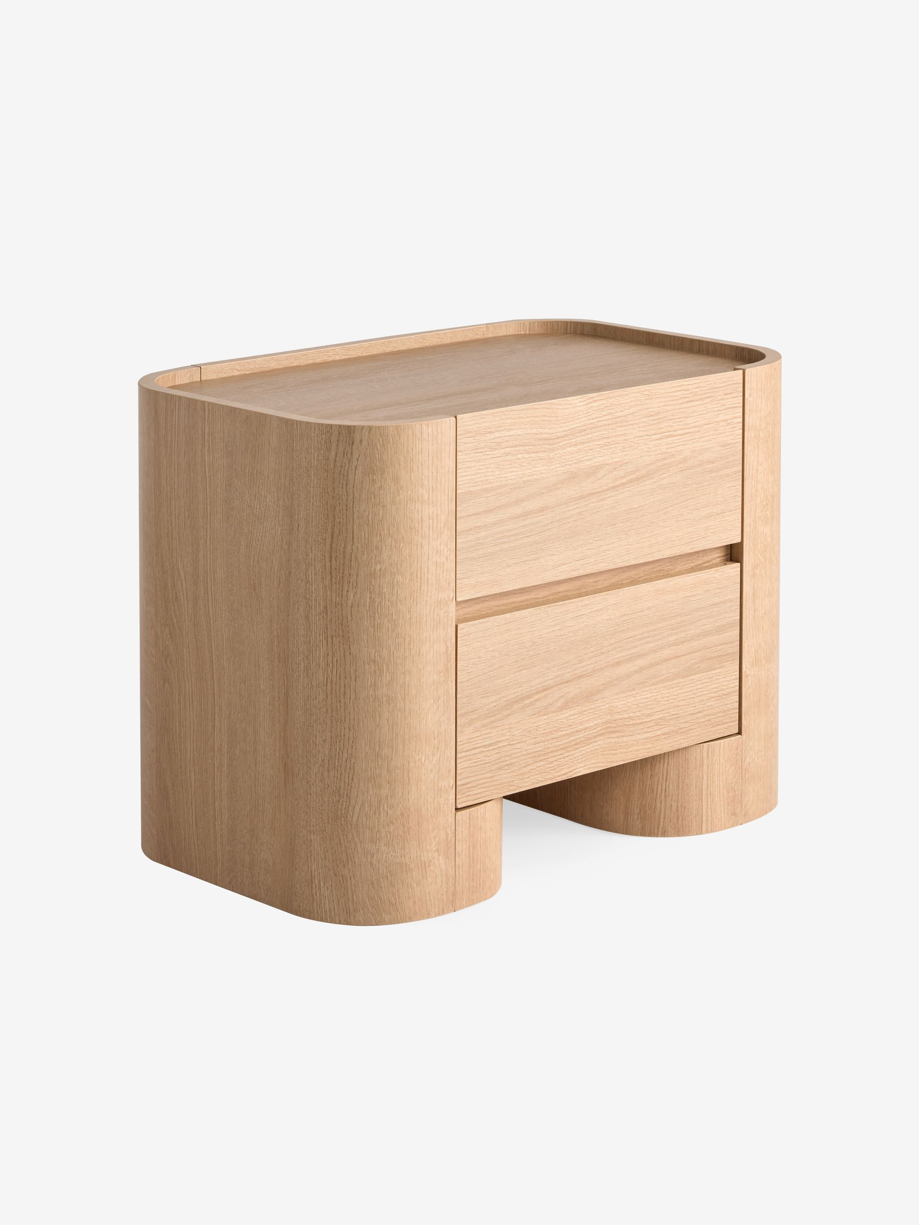 Kain Bedside Table in Light Oak Effect - Image 4 of 5