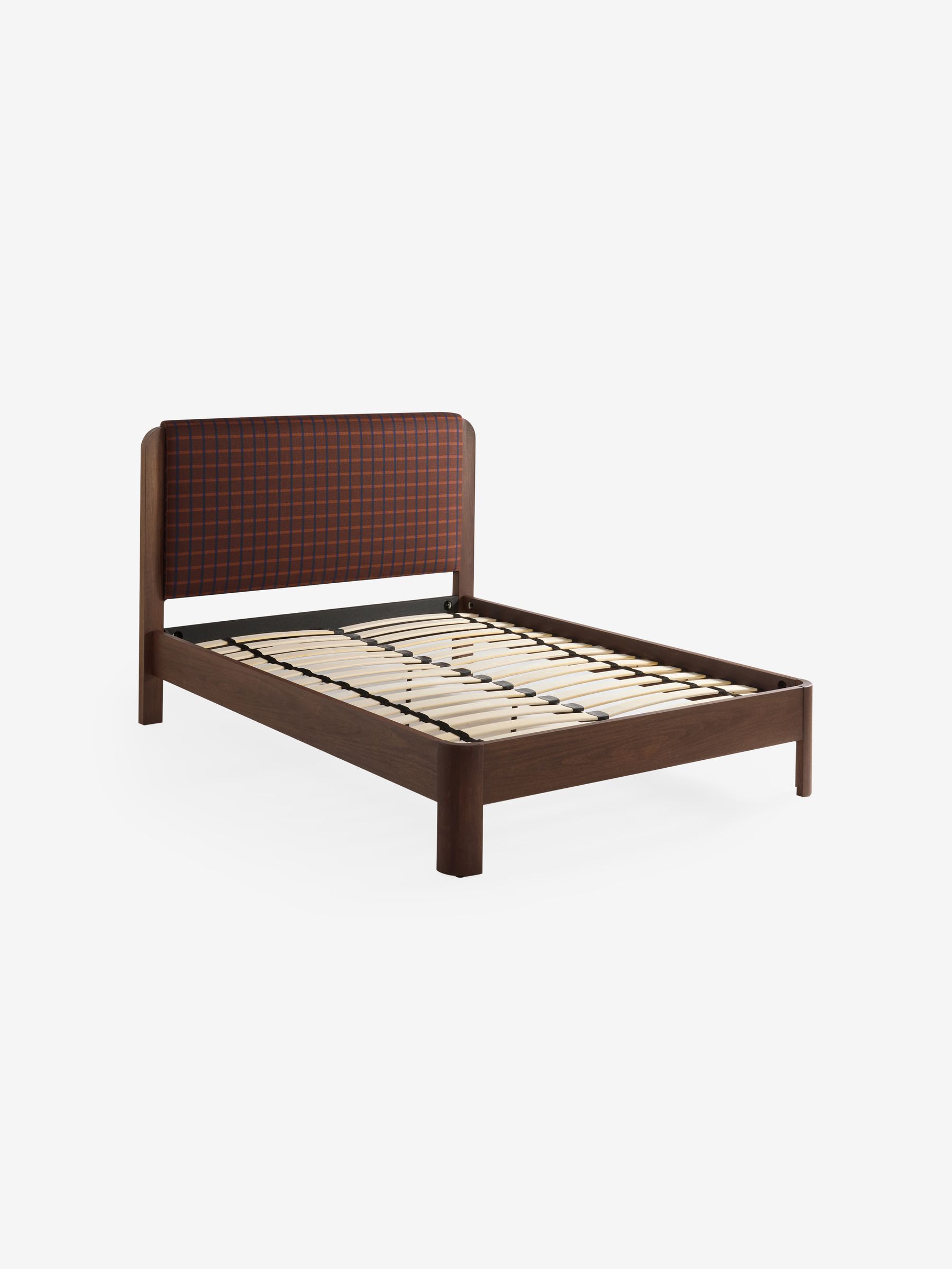 Cale Check Rust Brown Bed Evander - Image 5 of 5 Cale Check Rust Brown Bed Evander - Image 5 of 5