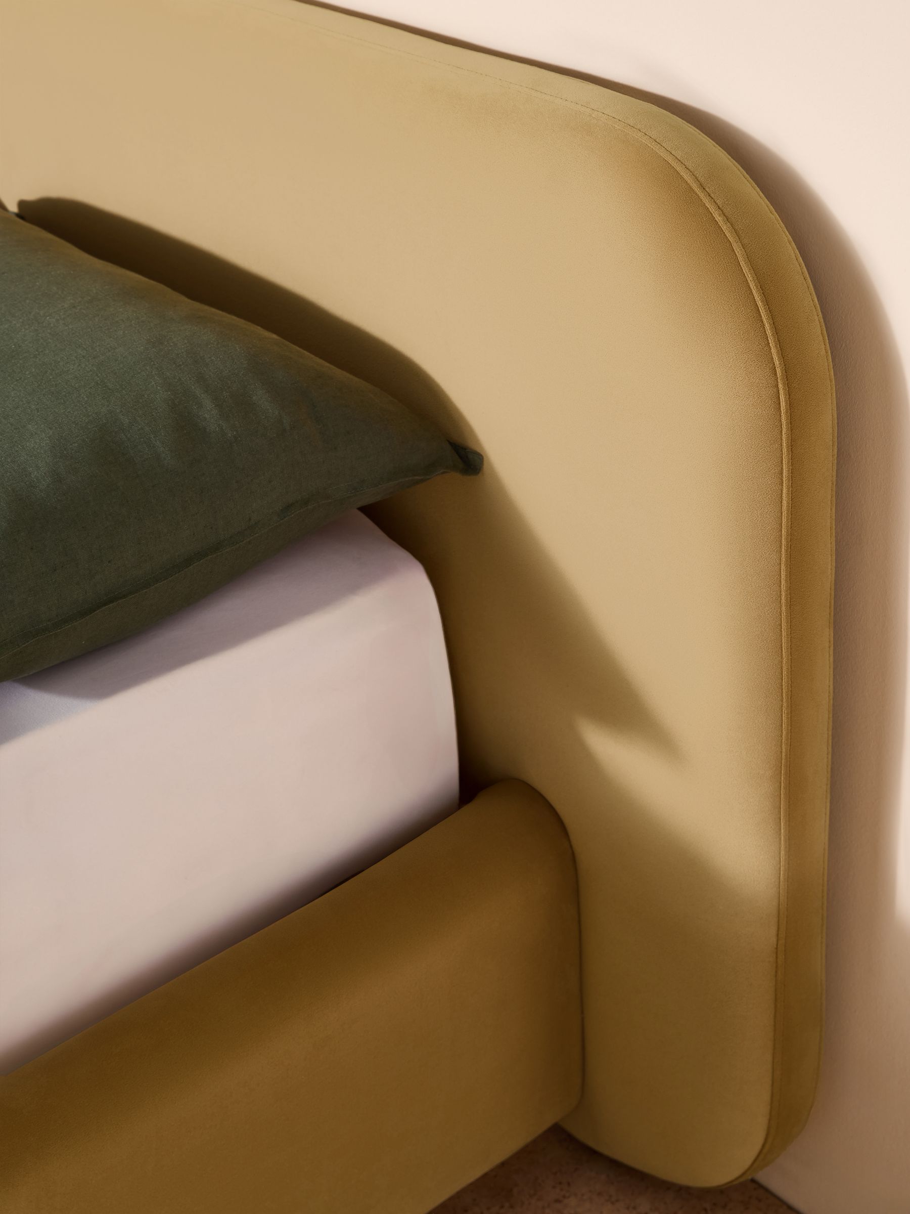 Hanson Ottoman Storage Bed in Velvet Soft Caramel - Image 2 of 5 Hanson Ottoman Storage Bed in Velvet Soft Caramel - Image 2 of 5