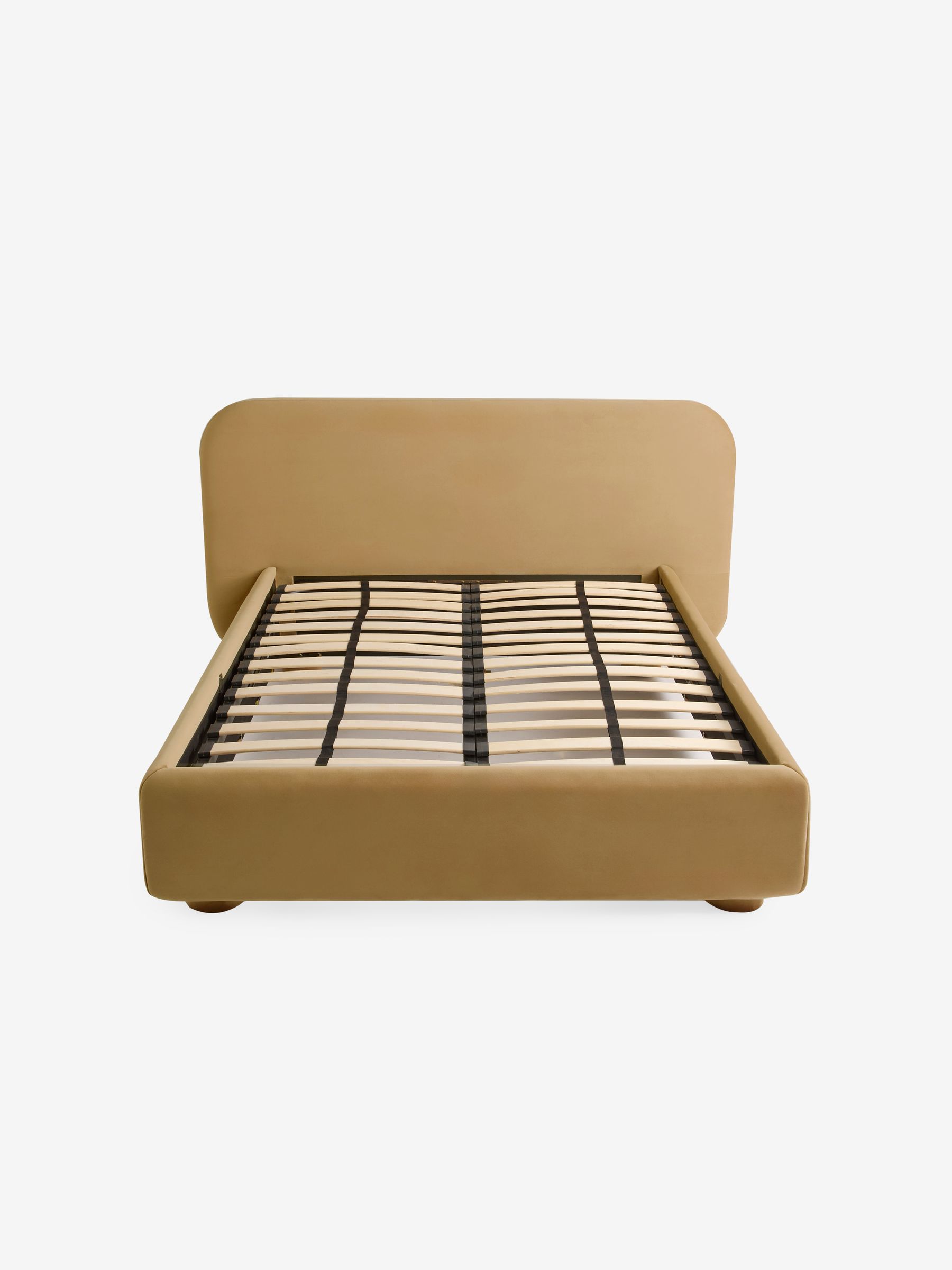 Hanson Ottoman Storage Bed in Velvet Soft Caramel - Image 4 of 5