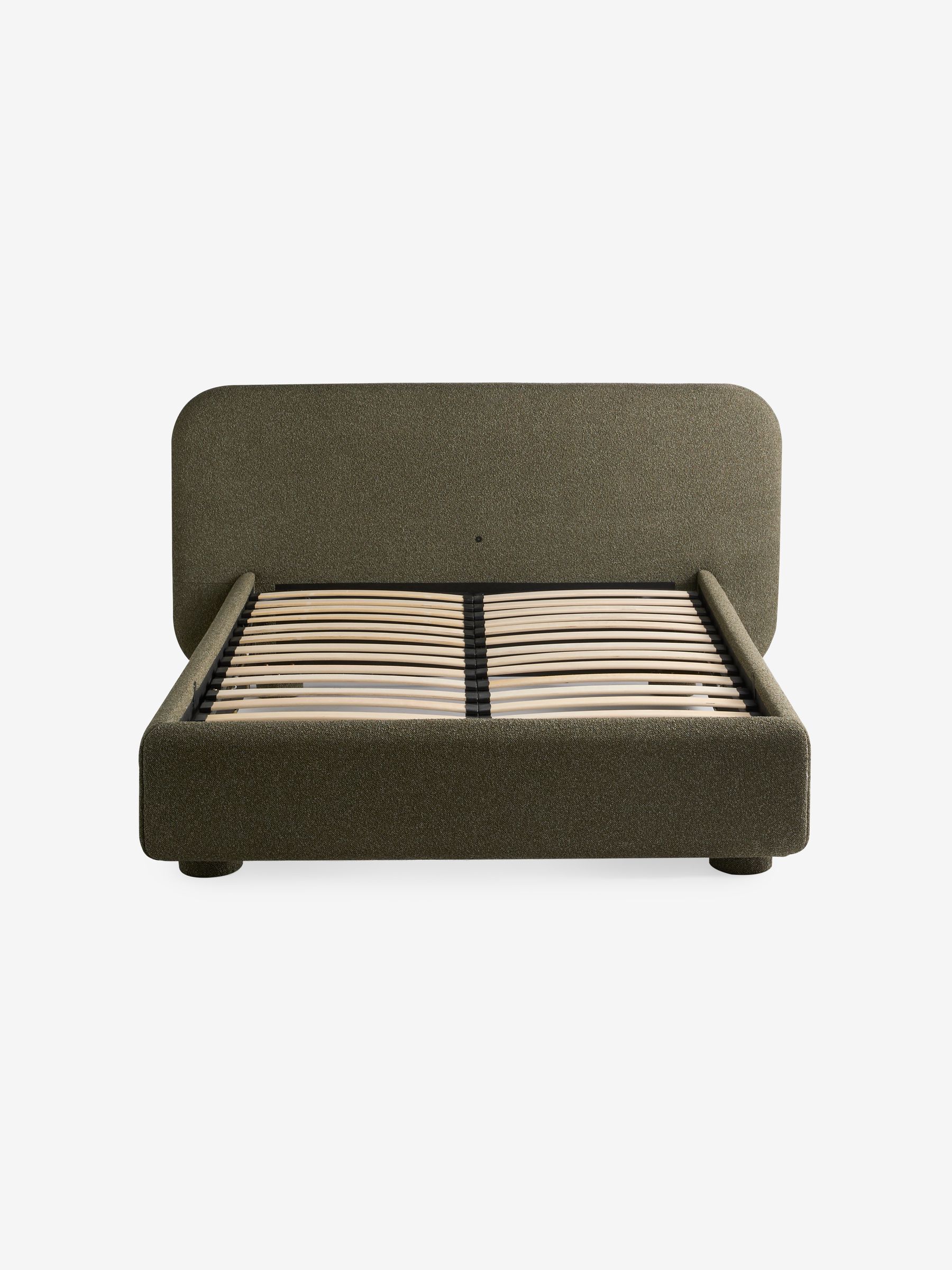 Hanson Ottoman Storage Bed in Soft Touch Boucle Forest Green - Image 5 of 5