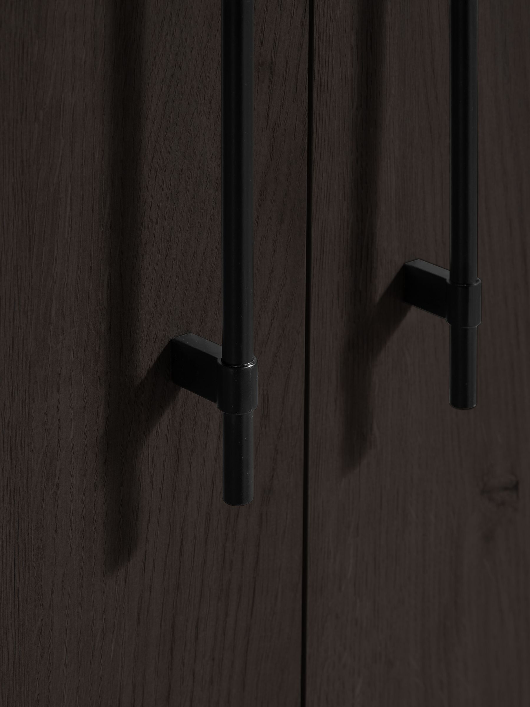 Dark Oak Effect Zeke Double Wardrobe - Image 3 of 6