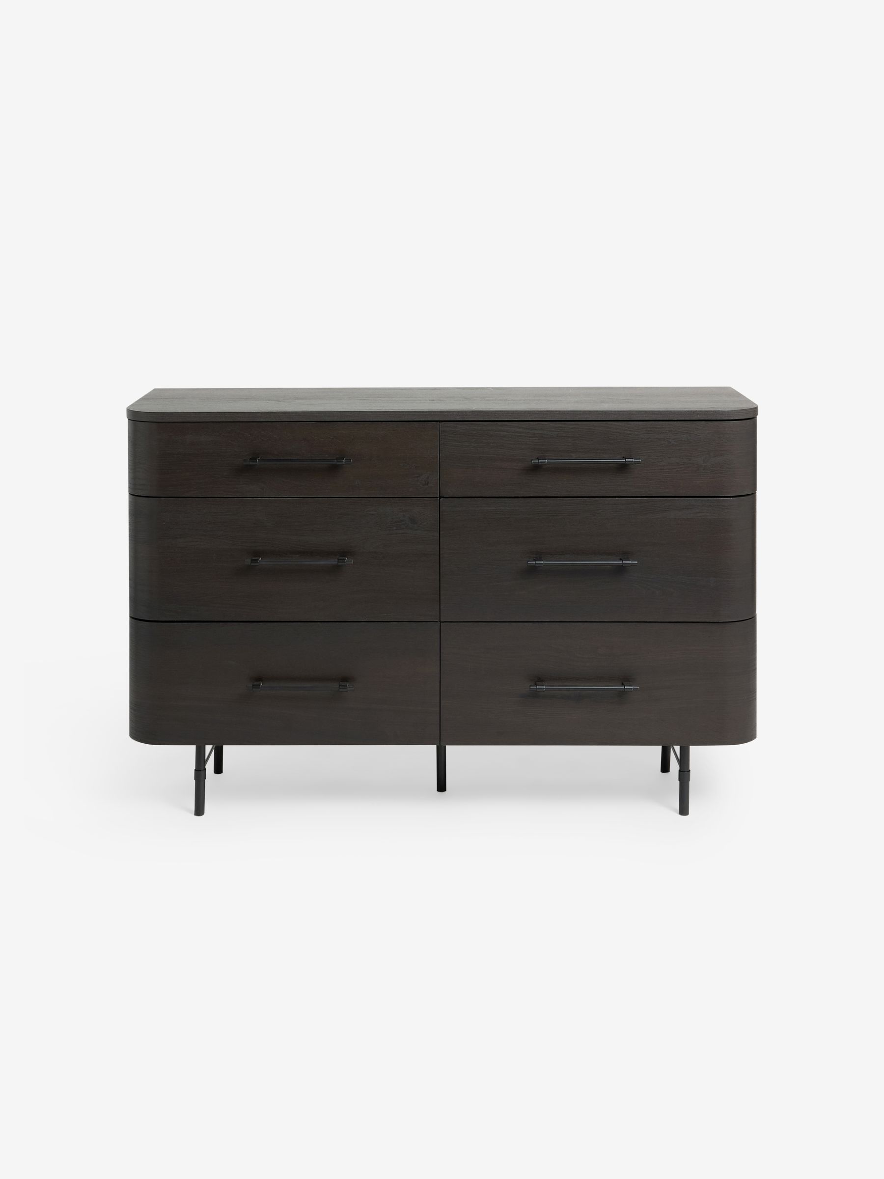 Dark Oak Effect Zeke Wide Chest of Drawer - Image 5 of 5