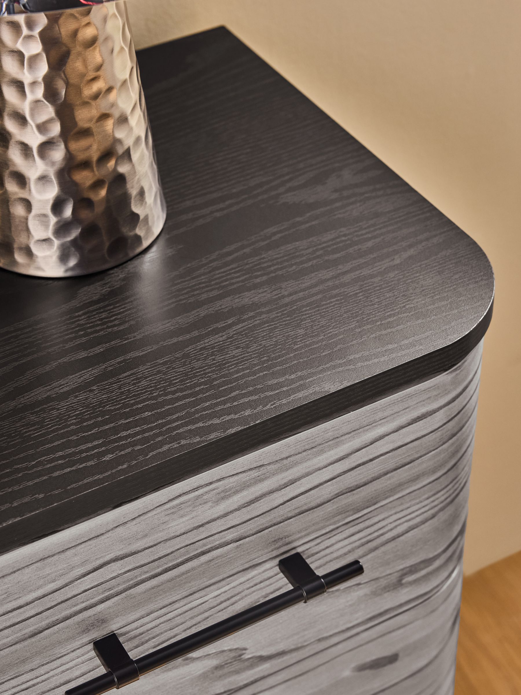 Grey Pine Effect Zeke 3 Drawer Chest of Drawer - Image 3 of 5