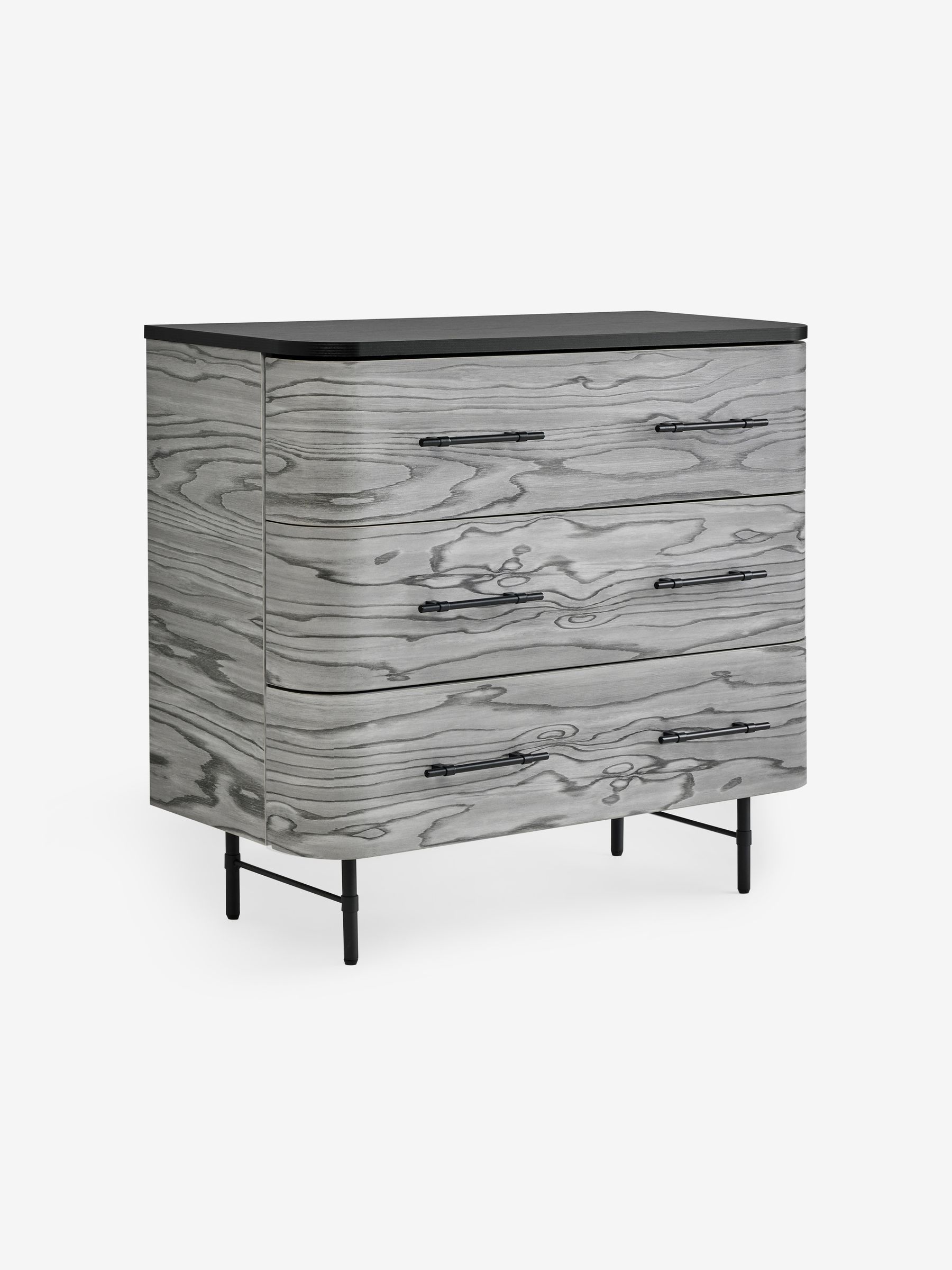 Grey Pine Effect Zeke 3 Drawer Chest of Drawer - Image 4 of 5