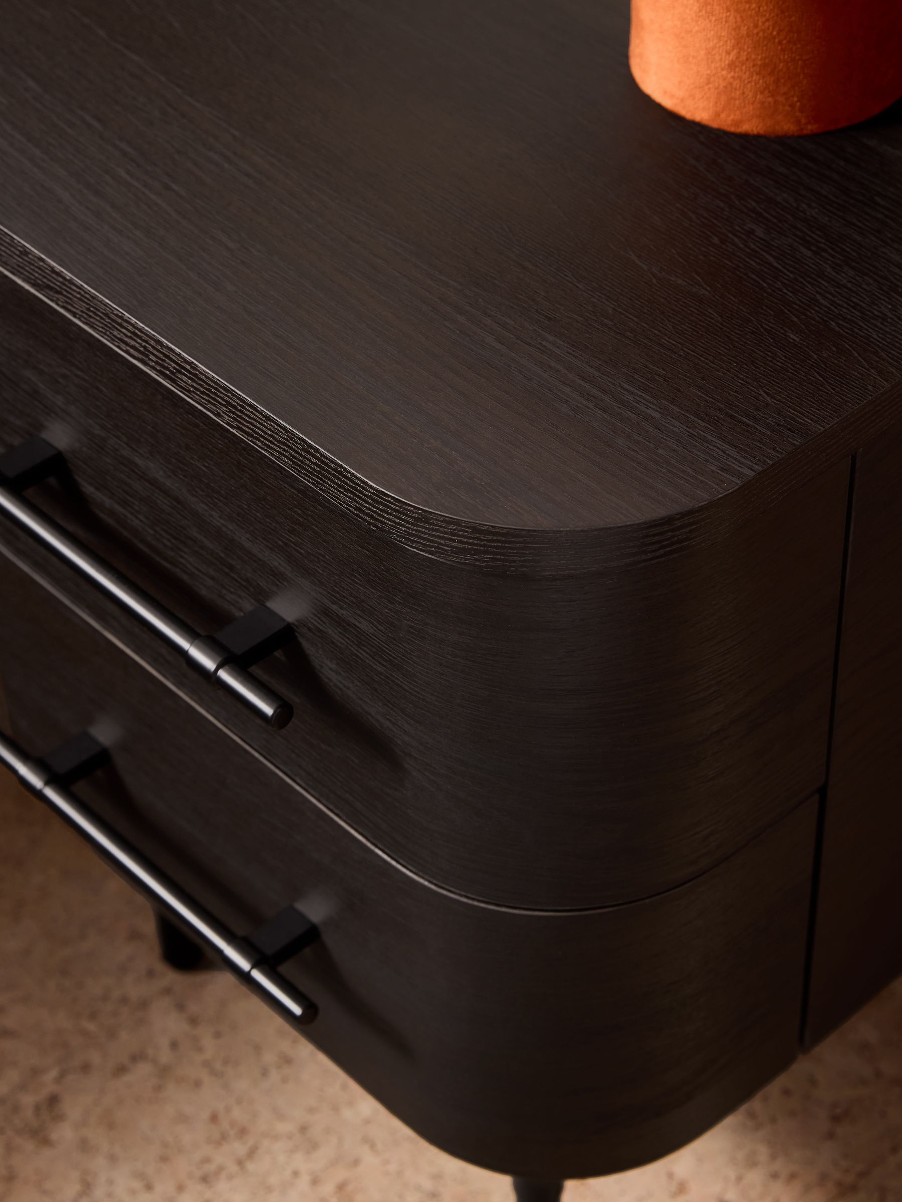 Zeke Bedside Table in Dark Oak Effect - Image 3 of 5