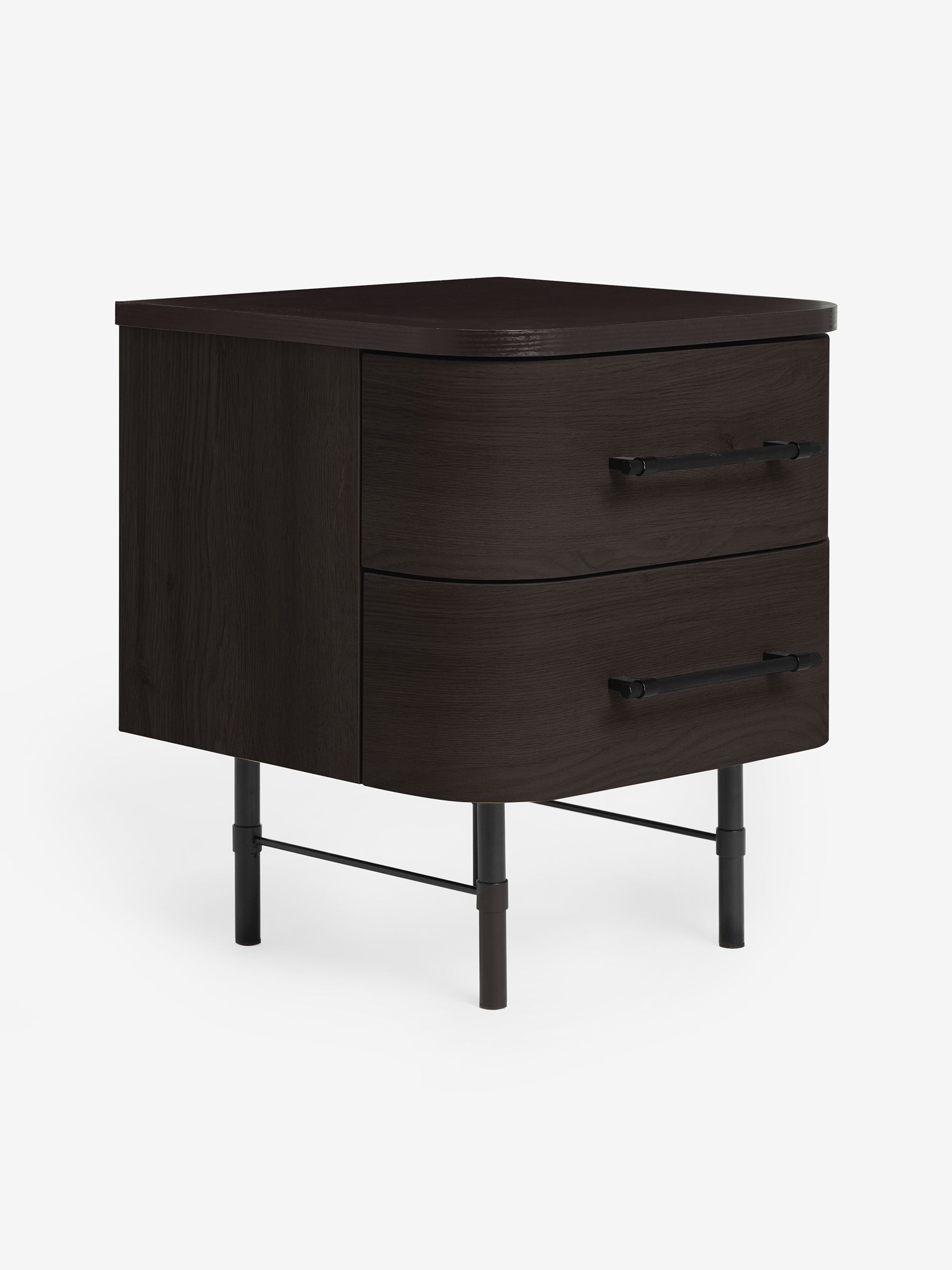 Zeke Bedside Table in Dark Oak Effect - Image 4 of 5