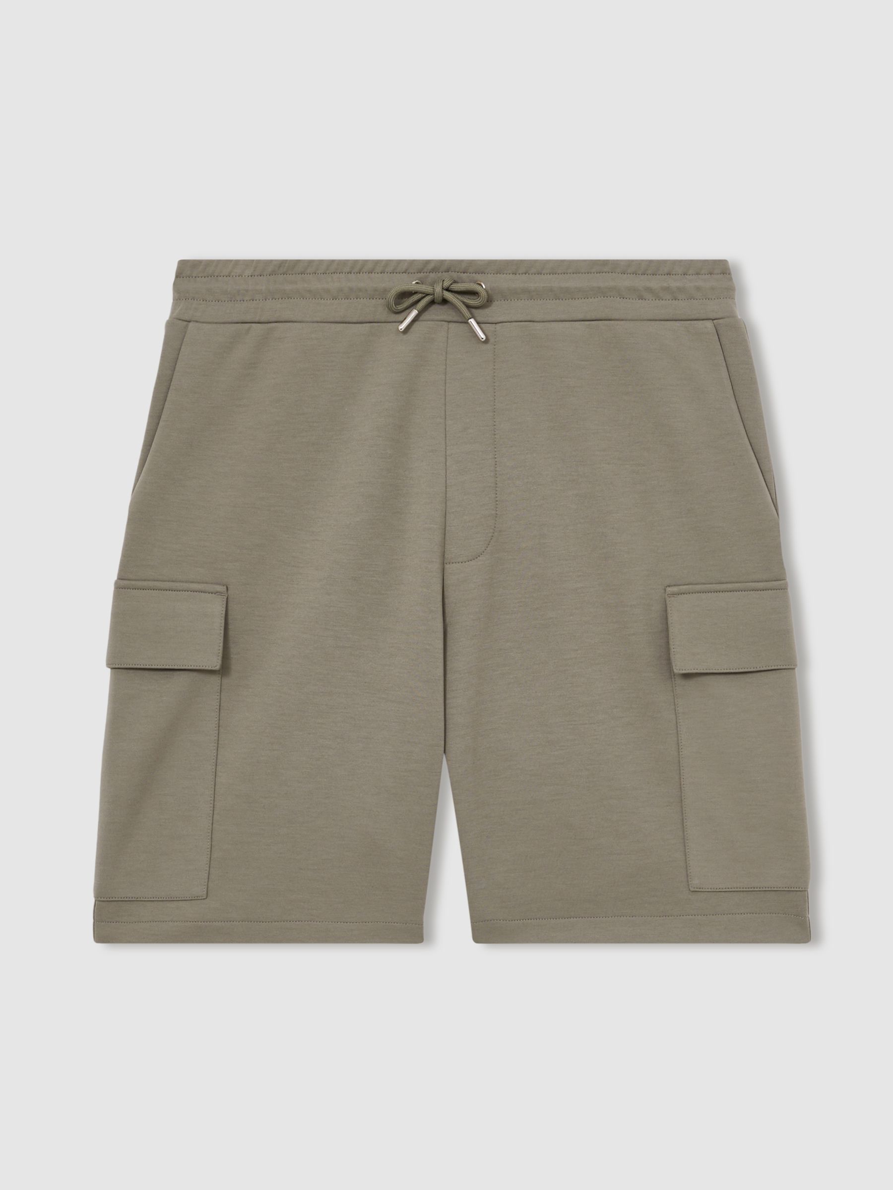 Interlock Cargo Shorts in Sage Green - Image 2 of 6