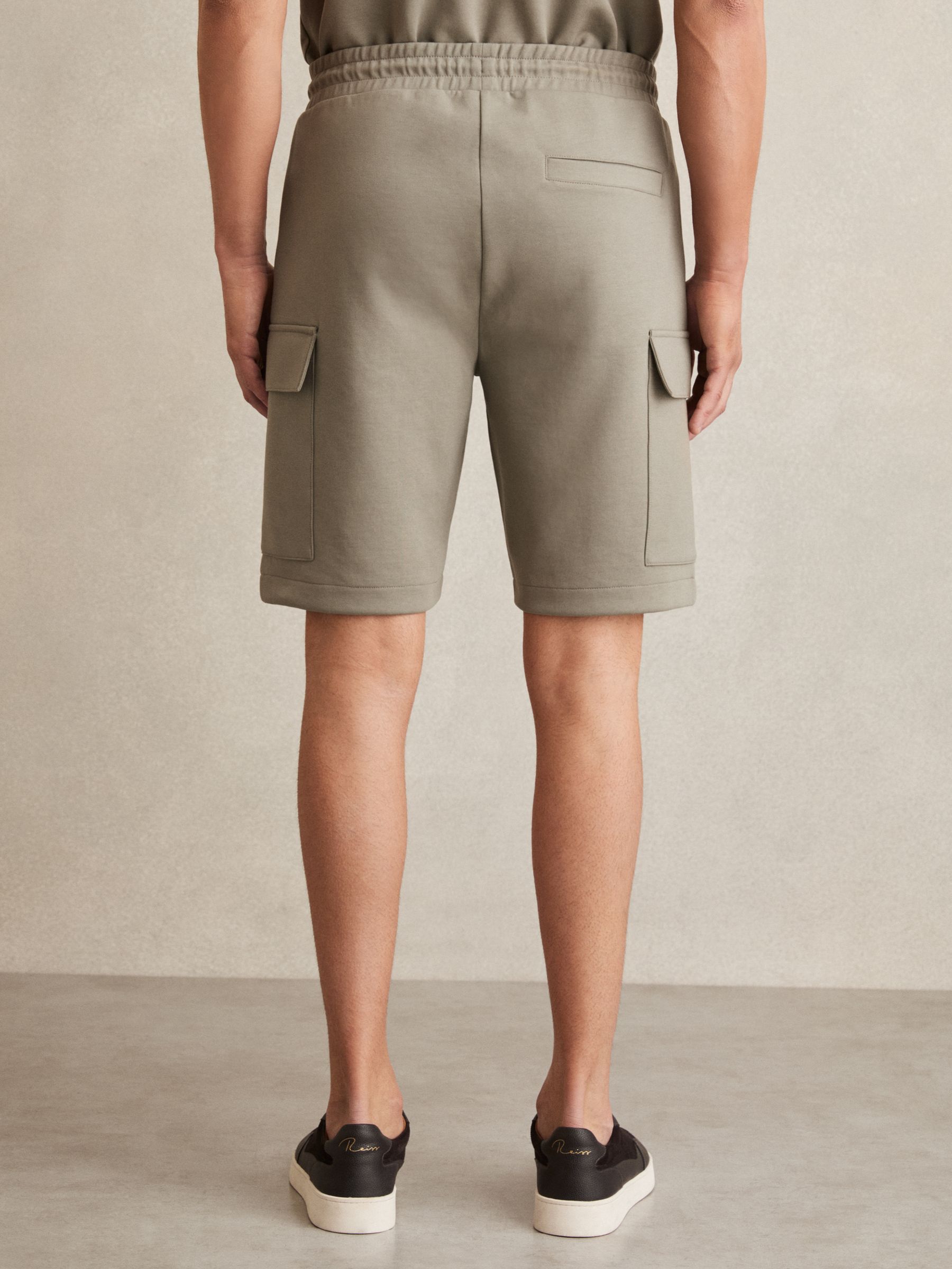 Interlock Cargo Shorts in Sage Green - Image 5 of 6