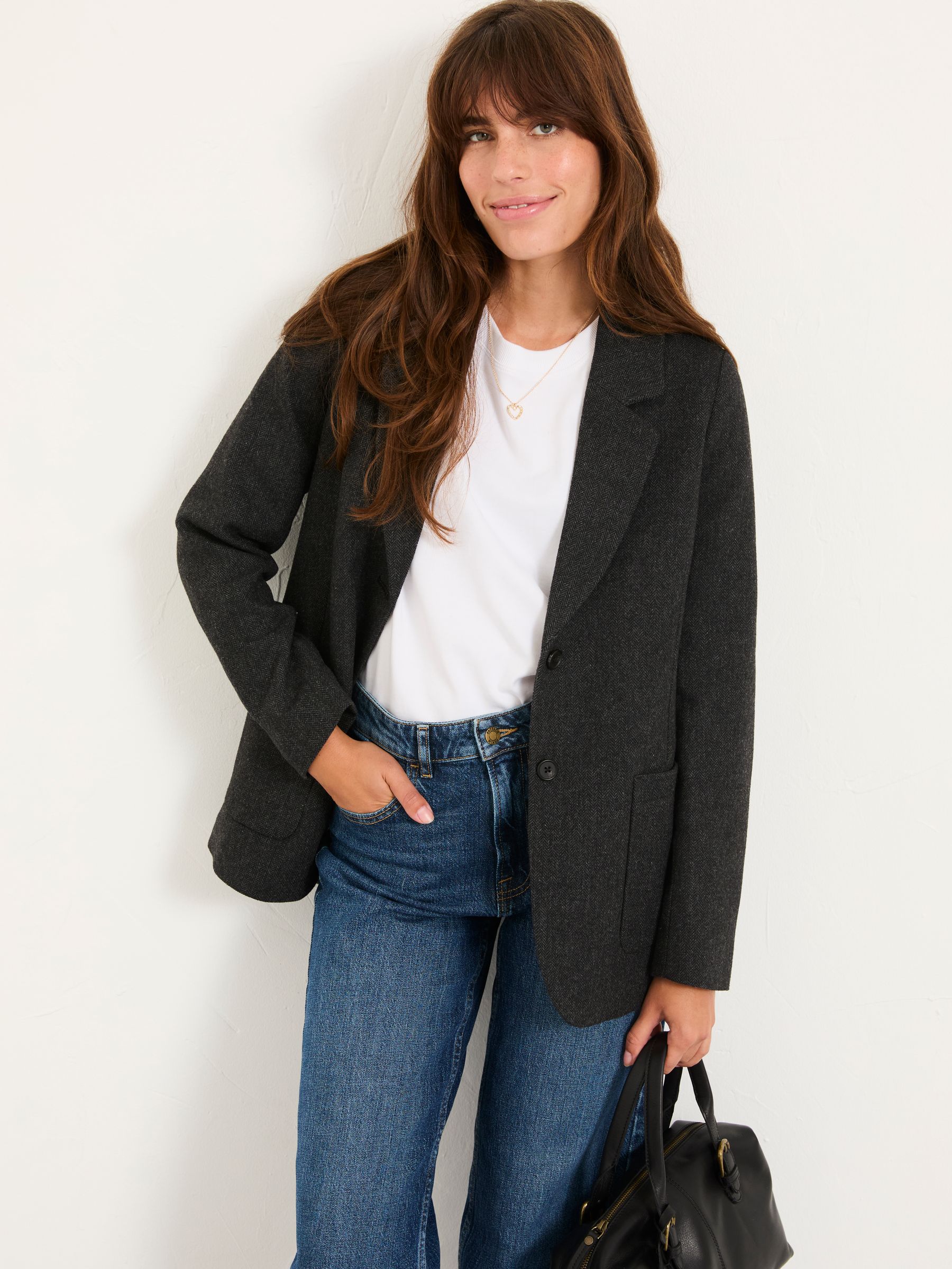 Etta Charcoal Grey Blazer - Image 2 of 7