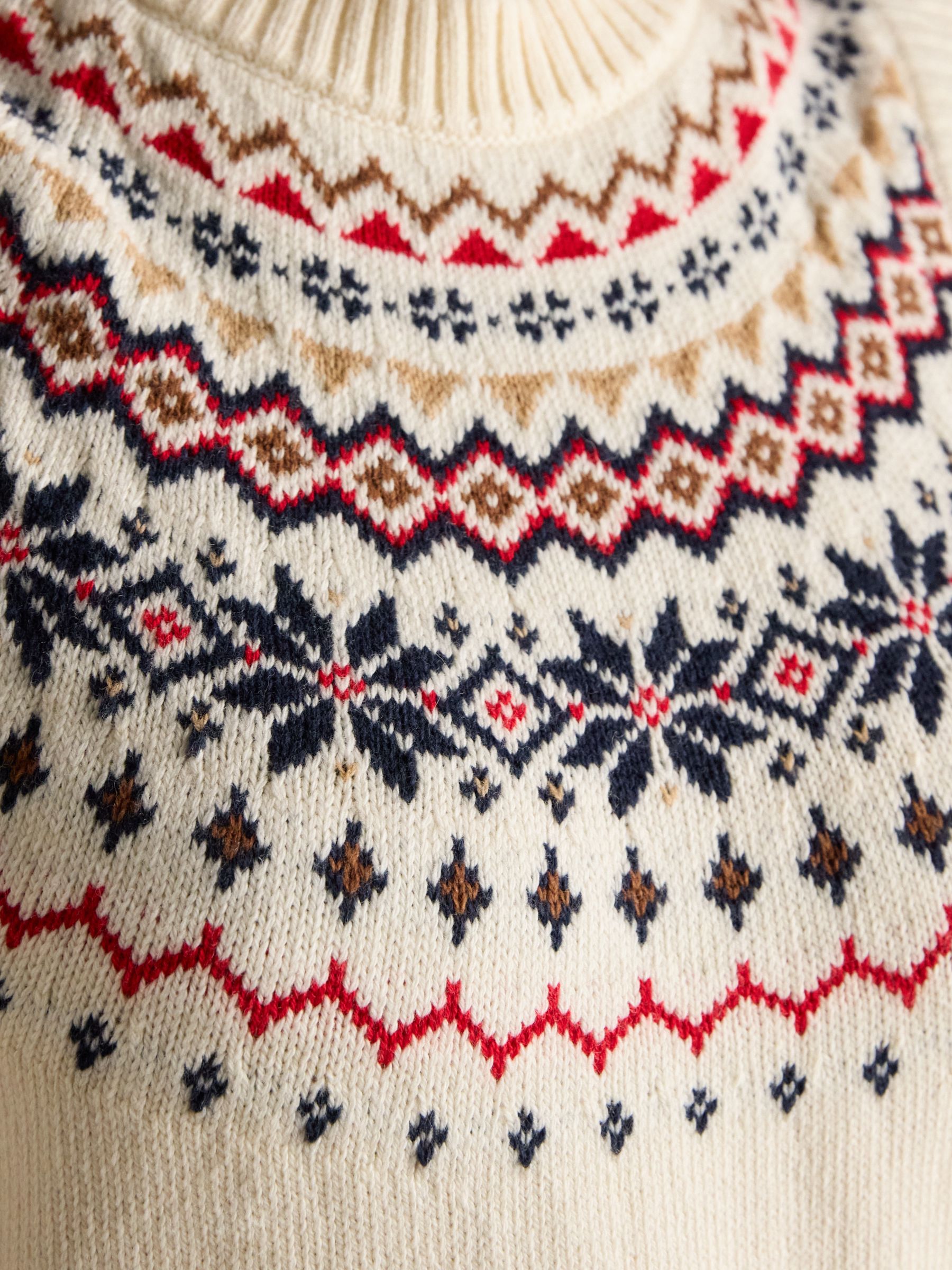 Alba Cream Fair Isle Cotton Rich Vest - Image 6 of 8