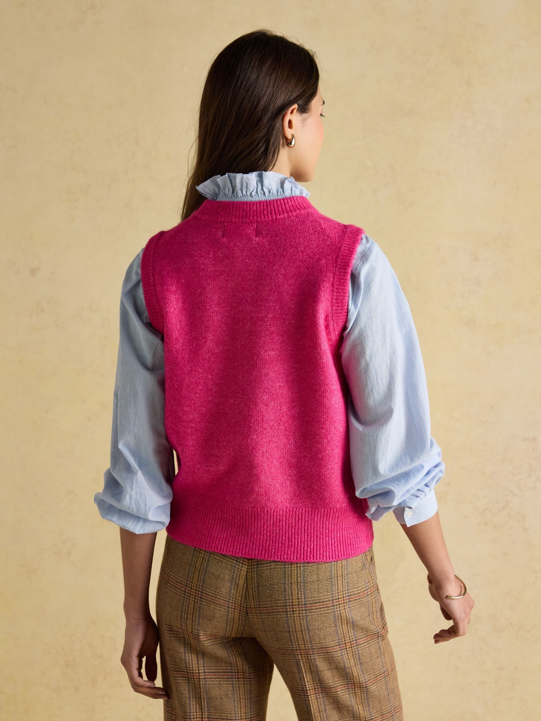 Holly Fushsia Pink Knitted Vest - Image 2 of 8