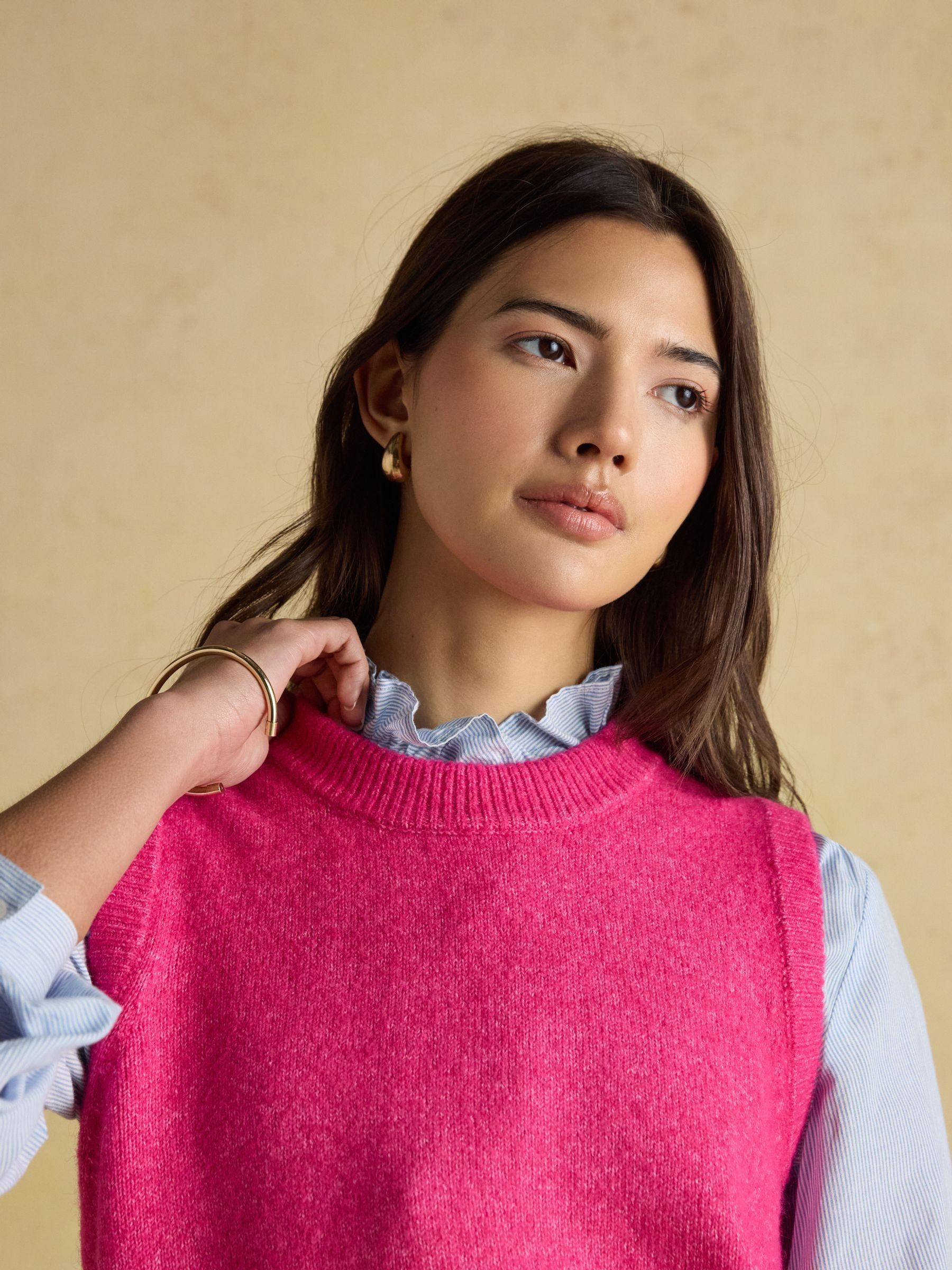 Holly Fushsia Pink Knitted Vest - Image 5 of 8
