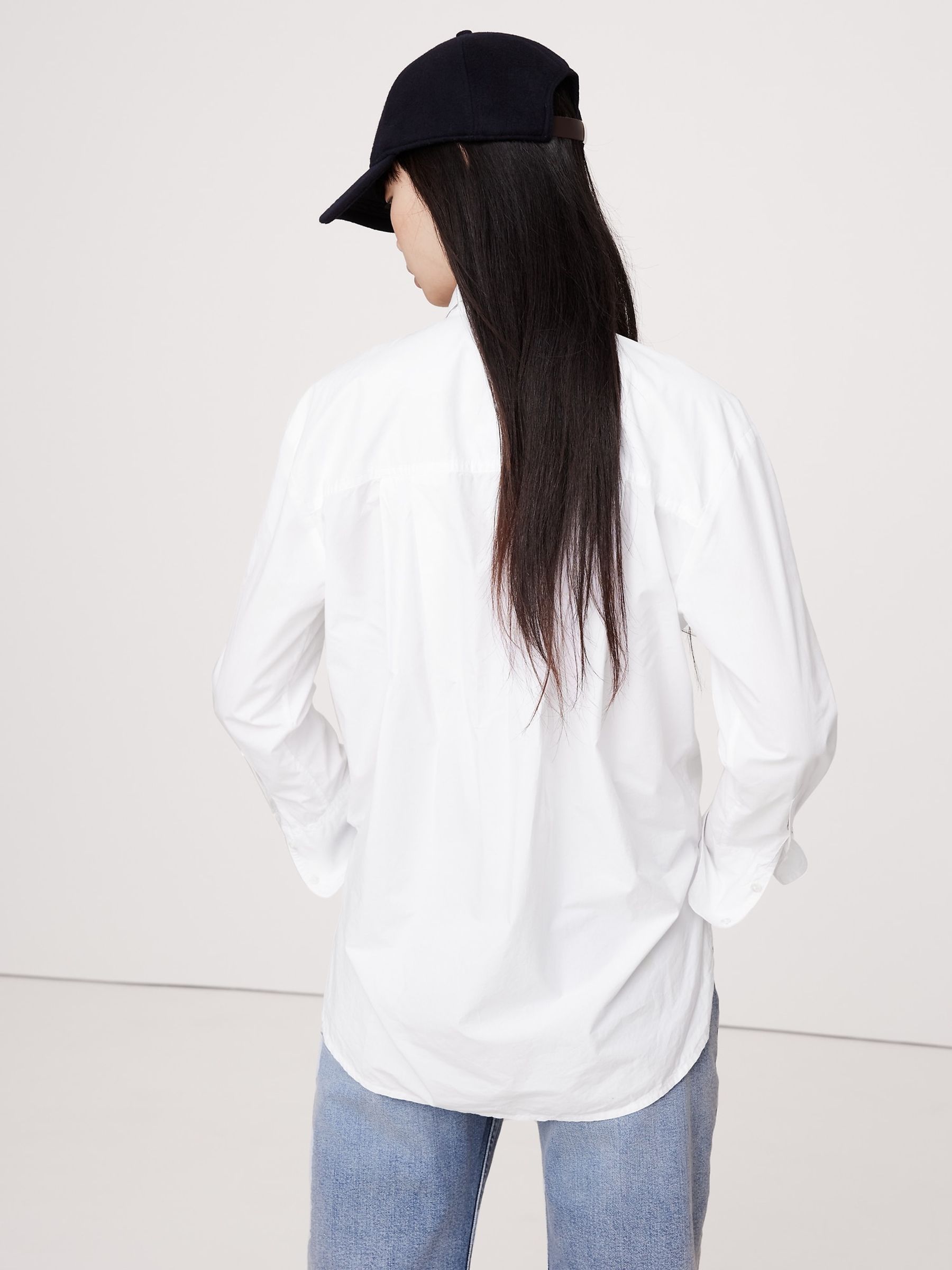 Banana Republic White Everyday 100% Linen Shirt - Image 2 of 4