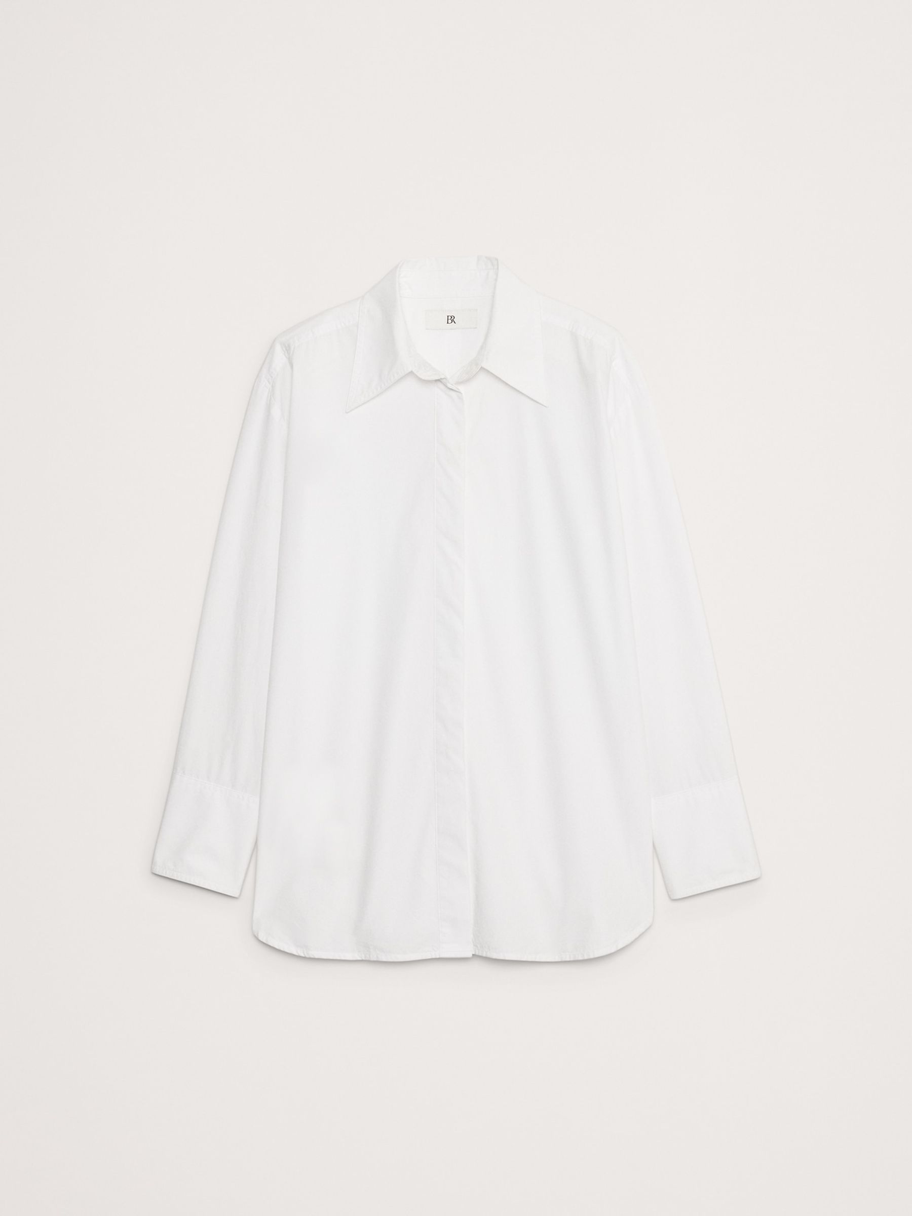 Banana Republic White Everyday 100% Linen Shirt - Image 4 of 4