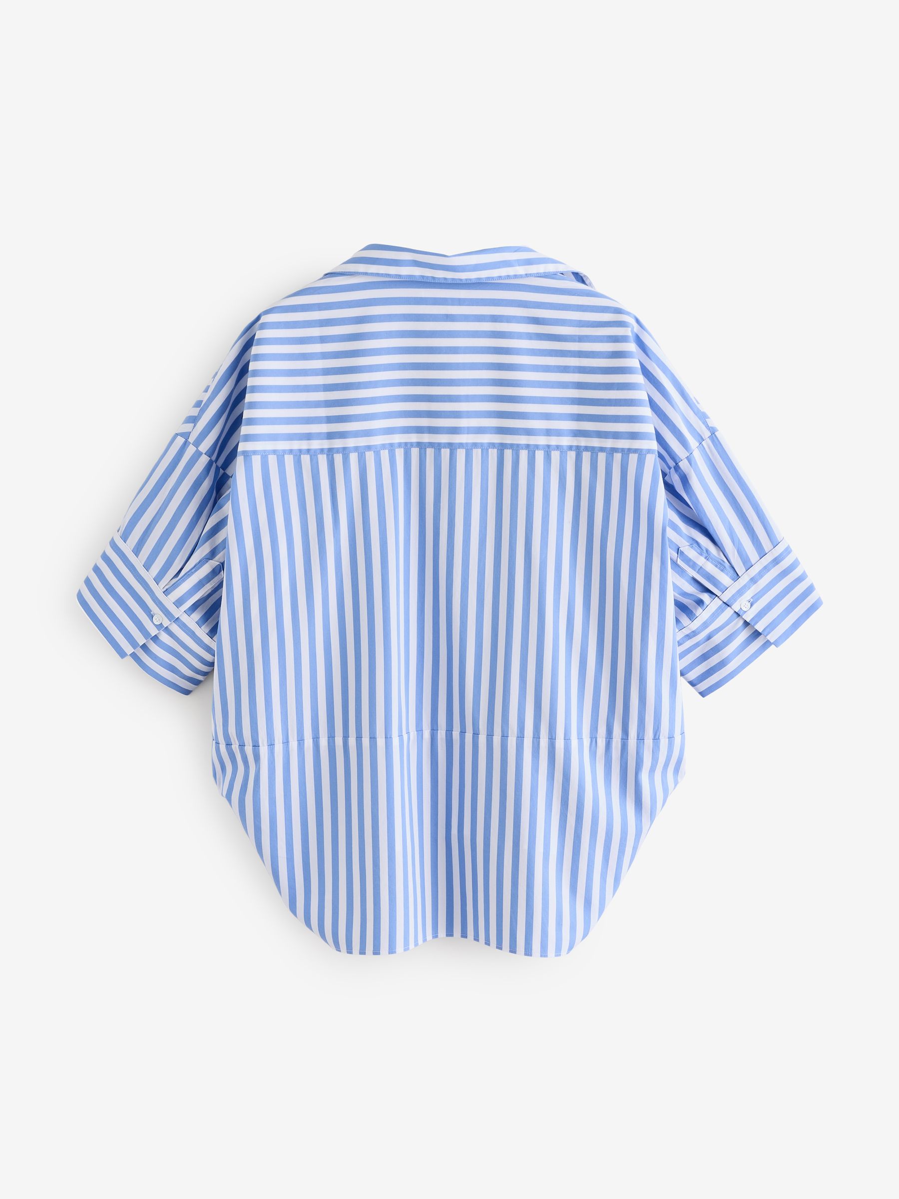 Banana Republic Blue Stripe The Oversized Popover Top - Image 5 of 7