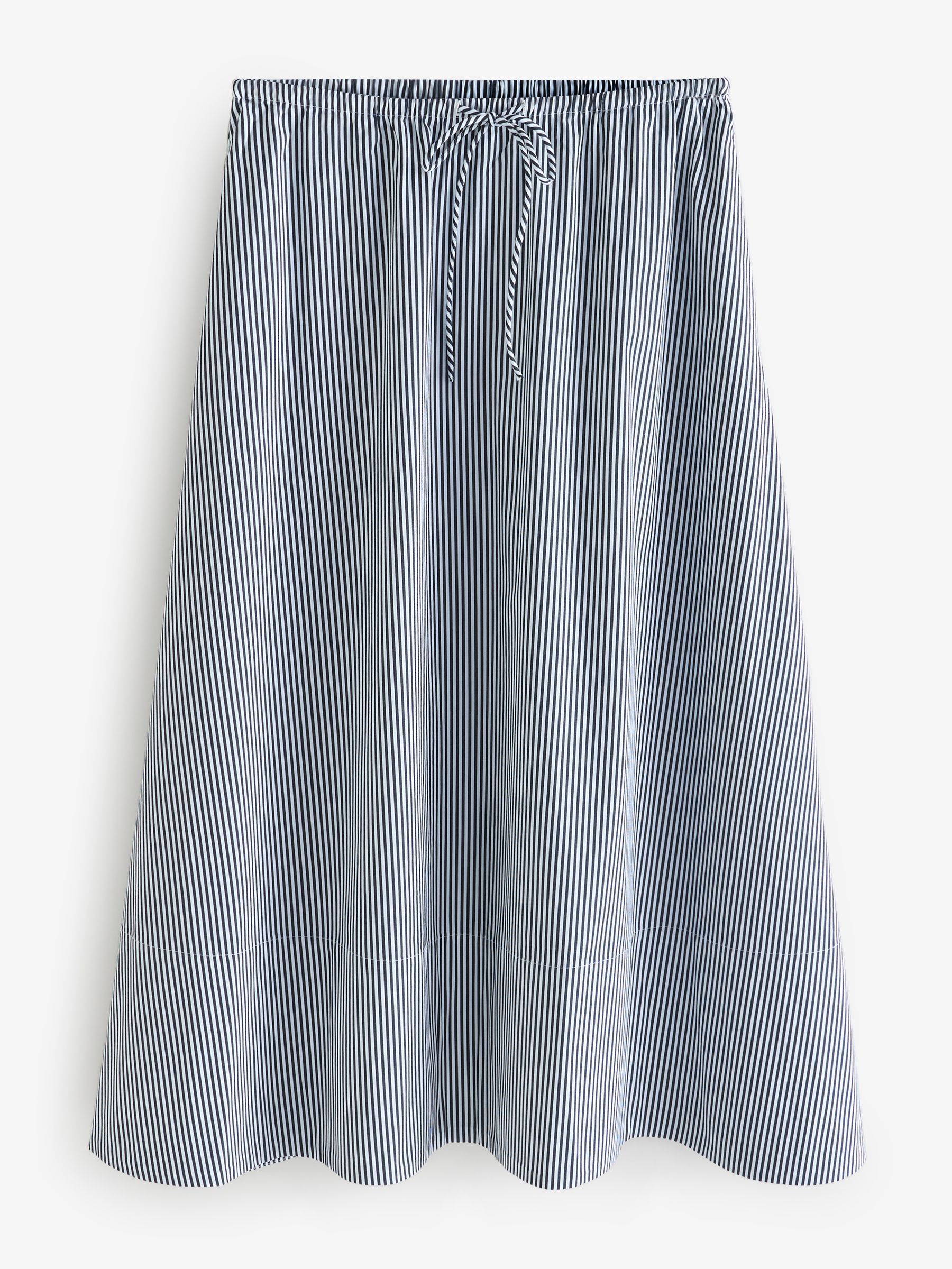 Banana Republic Blue Stripe Poplin Maxi Skirt - Image 2 of 5