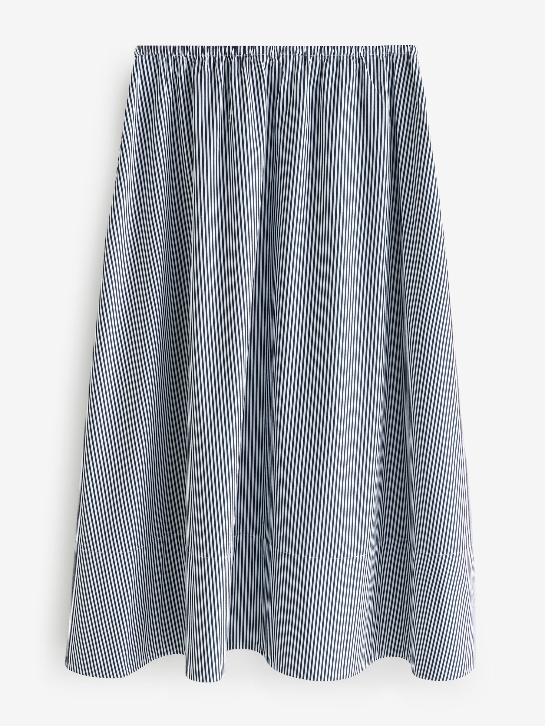 Banana Republic Blue Stripe Poplin Maxi Skirt - Image 3 of 5