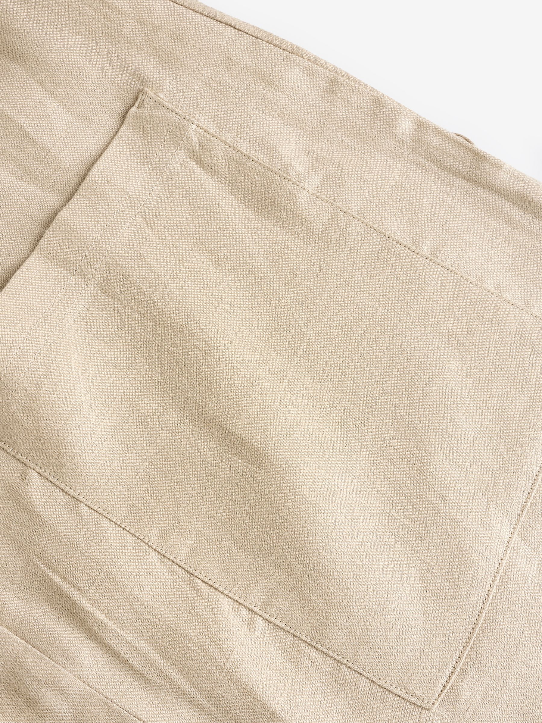 Banana Republic Beige 100% Linen Short Sleeve Dress - Image 3 of 4