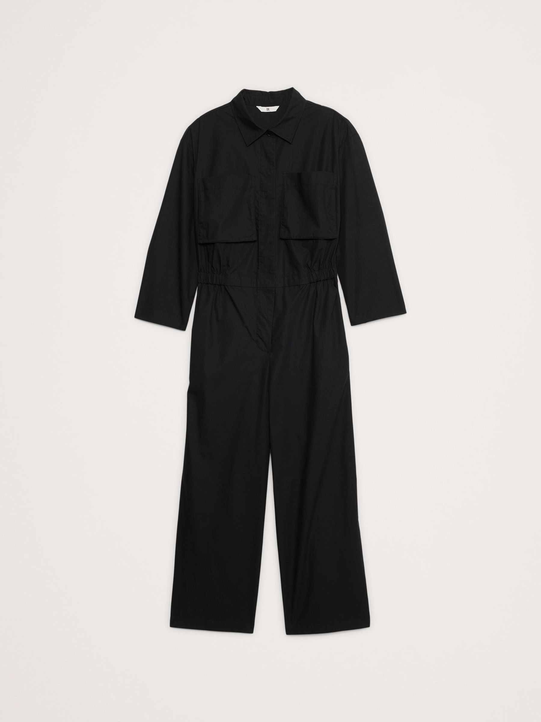 Banana Republic Black Poplin Jumpsuit - Image 4 of 4