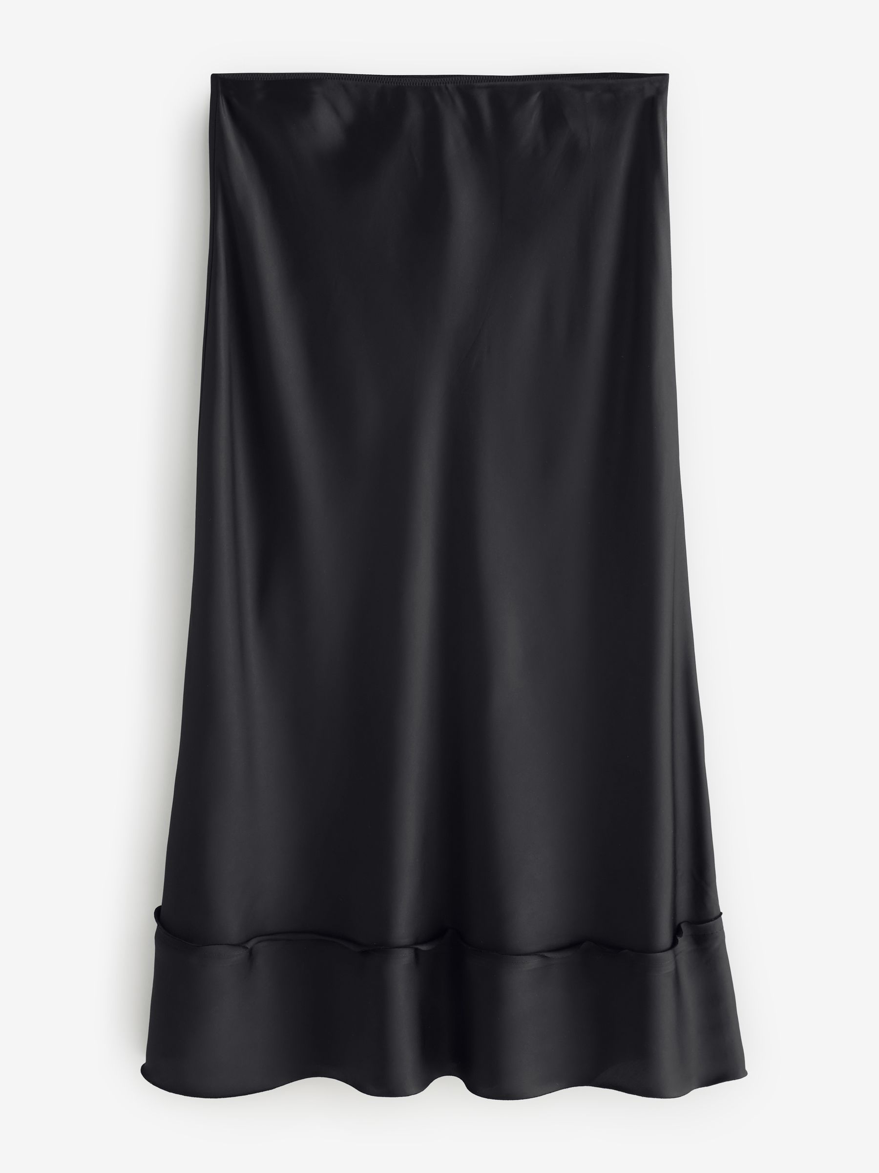 Banana Republic Black Satin Midi Skirt - Image 2 of 2