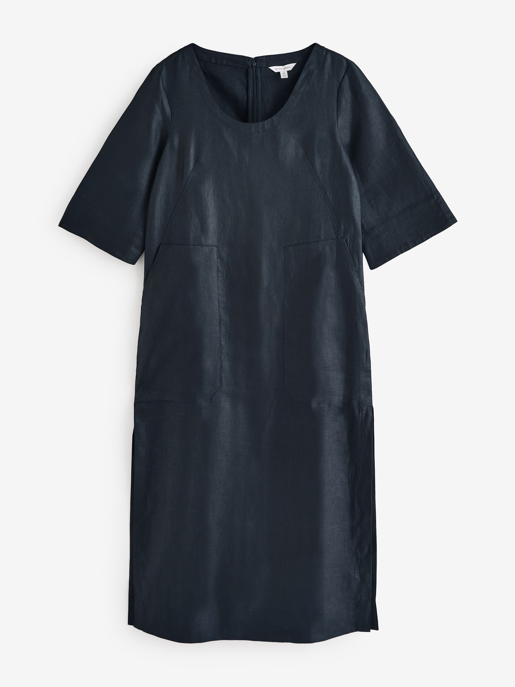 Banana Republic Black Linen Dress - Image 1 of 5