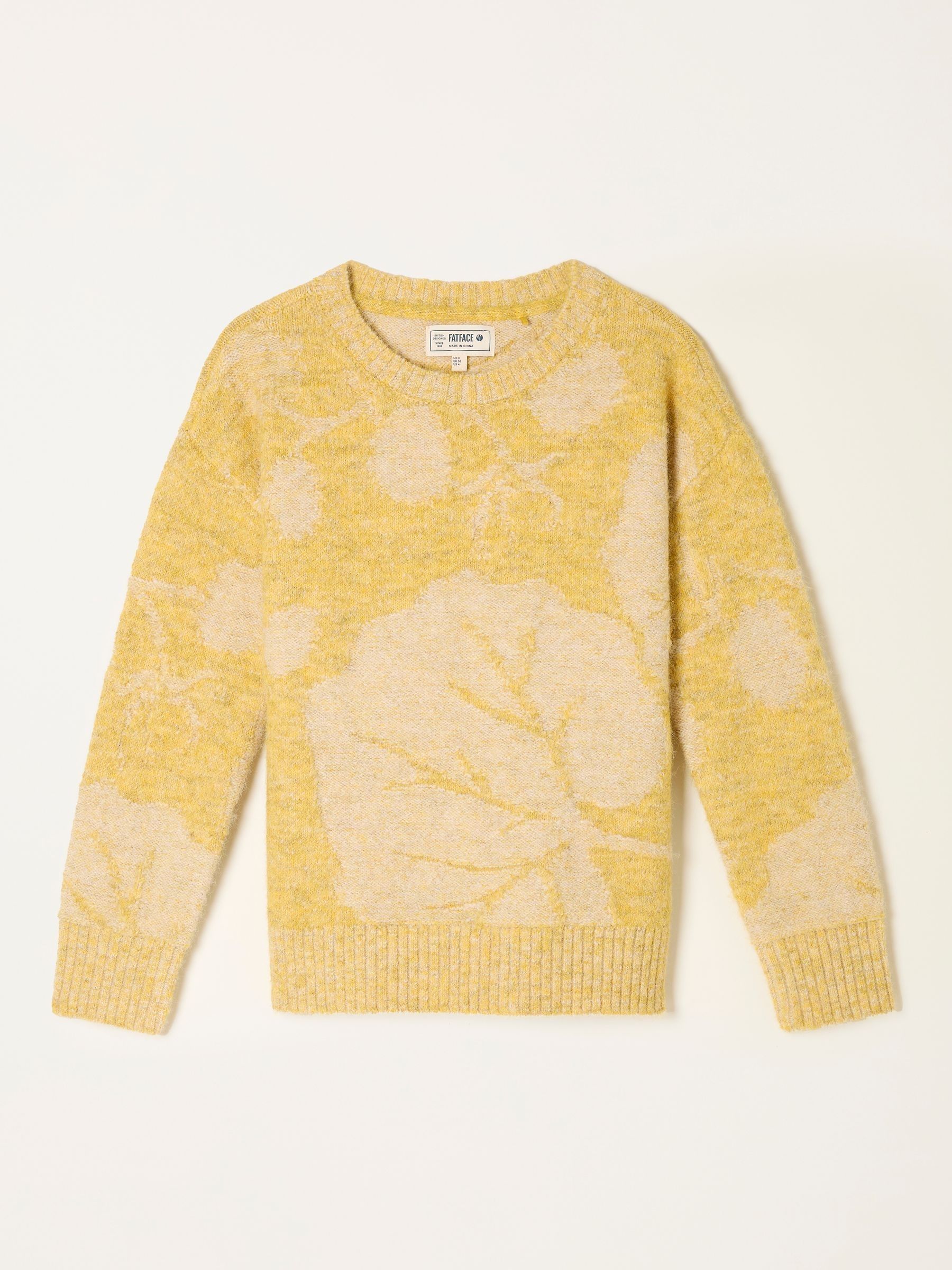Yellow Leaf Knitted Jumper - Image 6 of 7