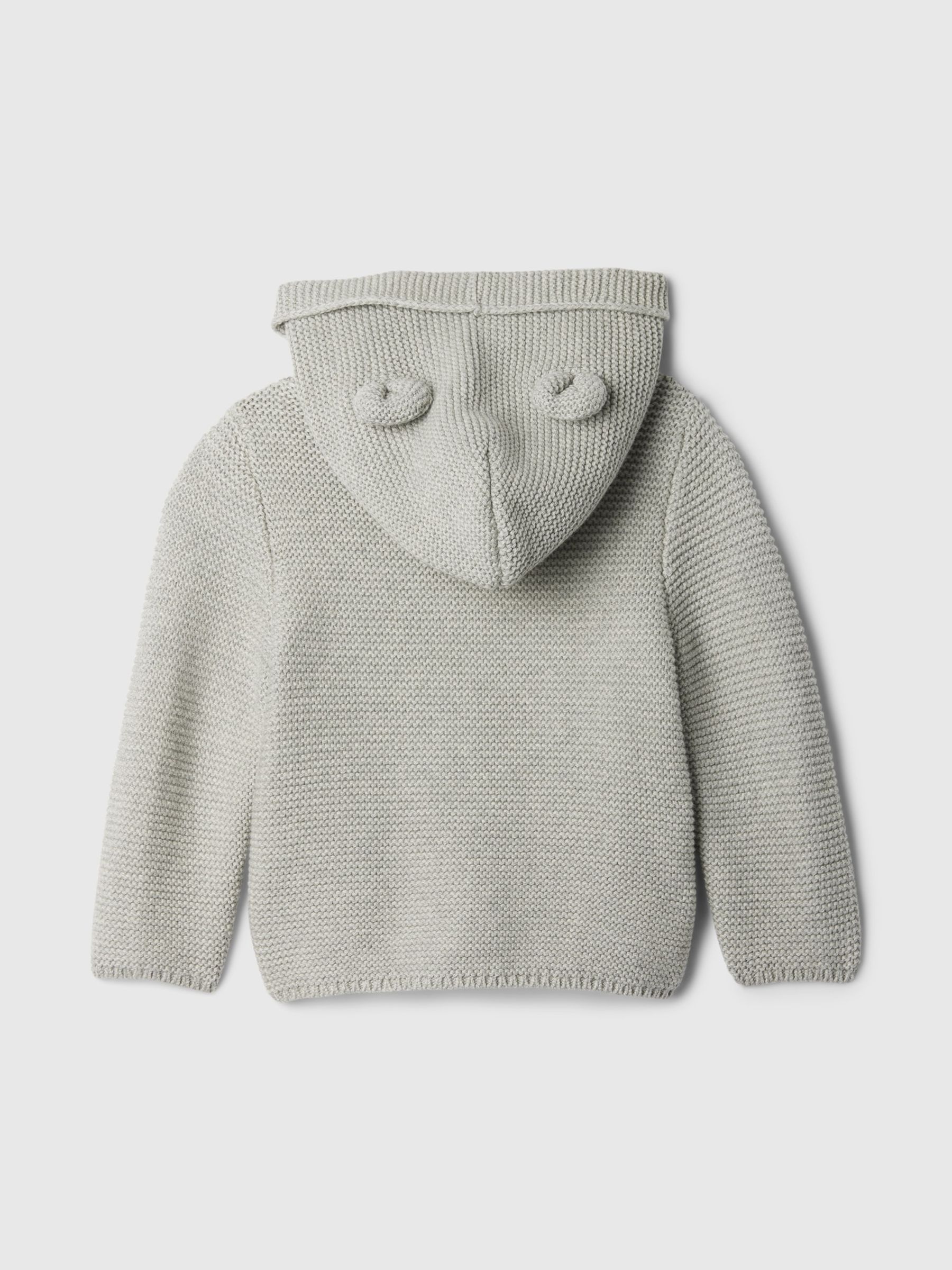 Grey Brannan Bear Soft Cotton Knit Cardigan (Newborn-24mths) - Image 2 of 2