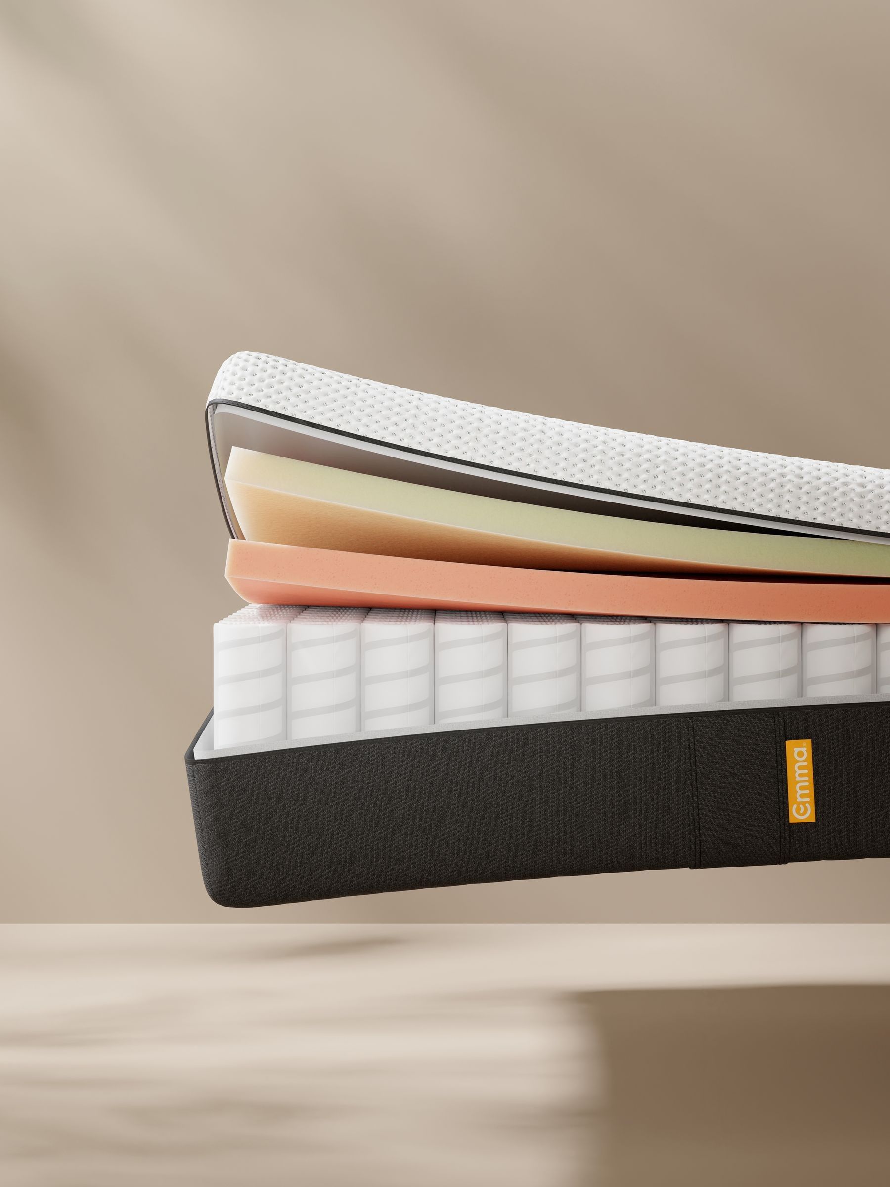 Emma Grey Hybrid Original Mattress - Image 1 of 5