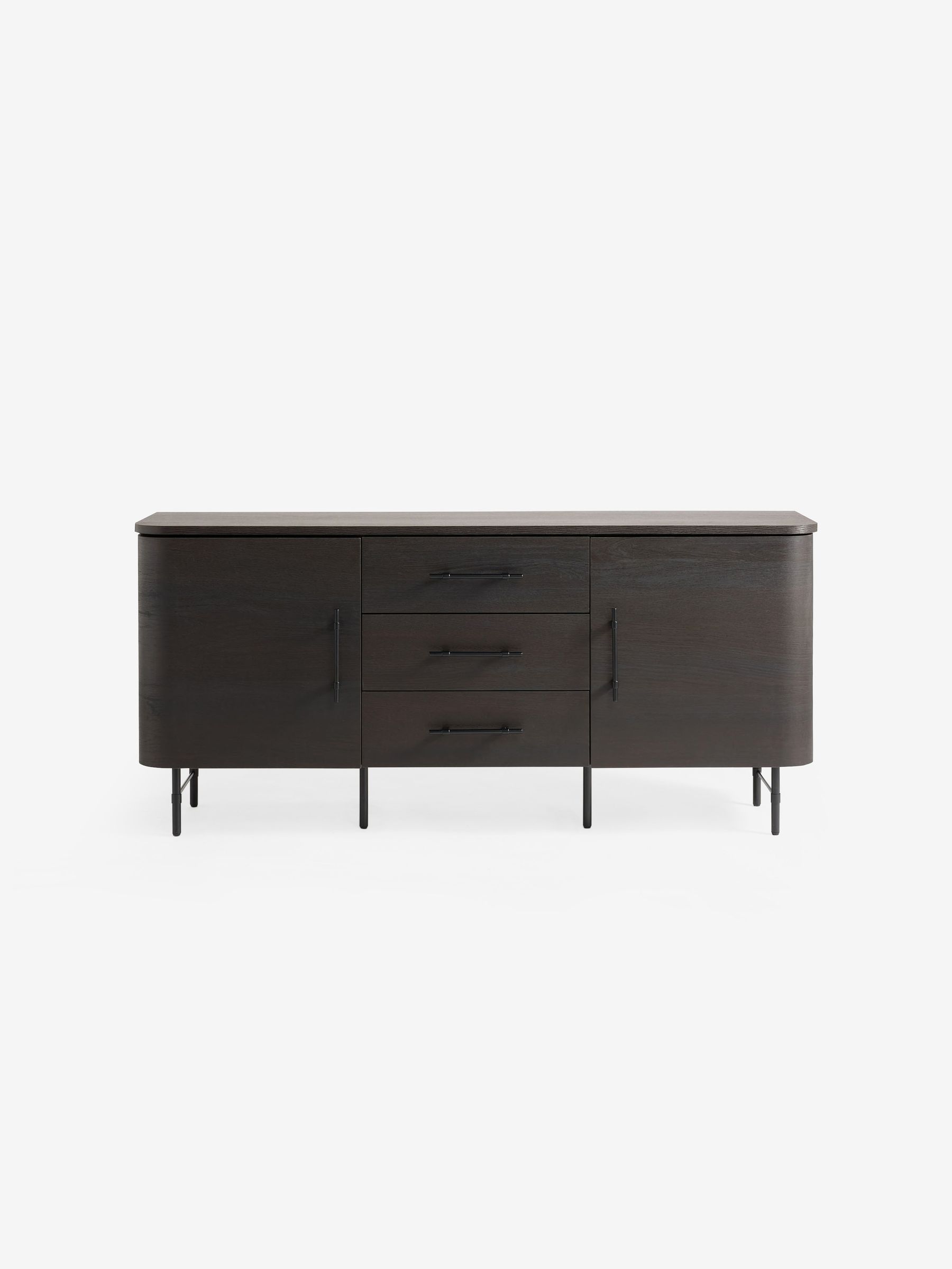Zeke Large Sideboard in Dark Oak Effect - Image 4 of 5