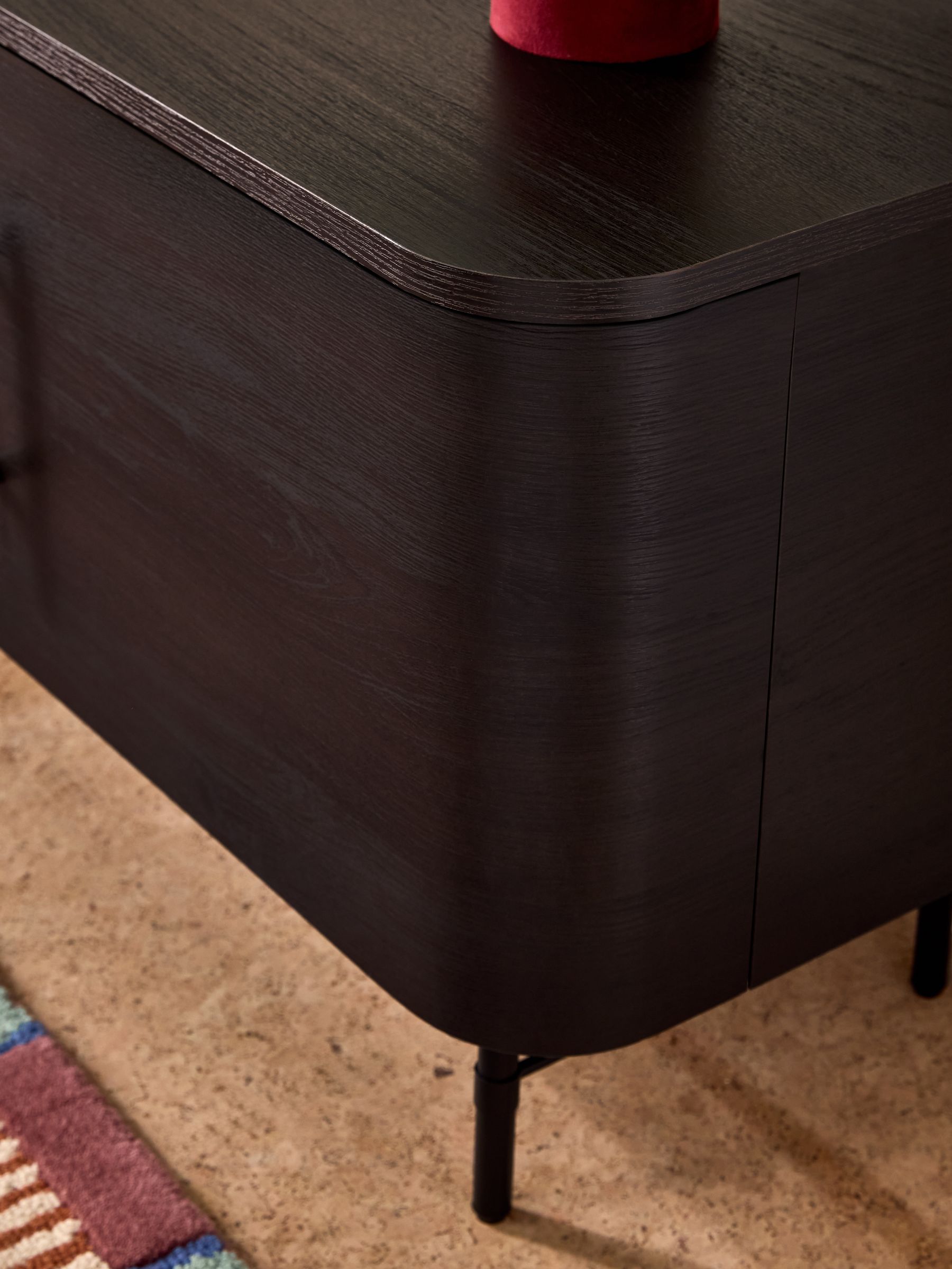 Zeke Wide Up to 58 Inch TV Unit in Dark Oak Effect - Image 4 of 5