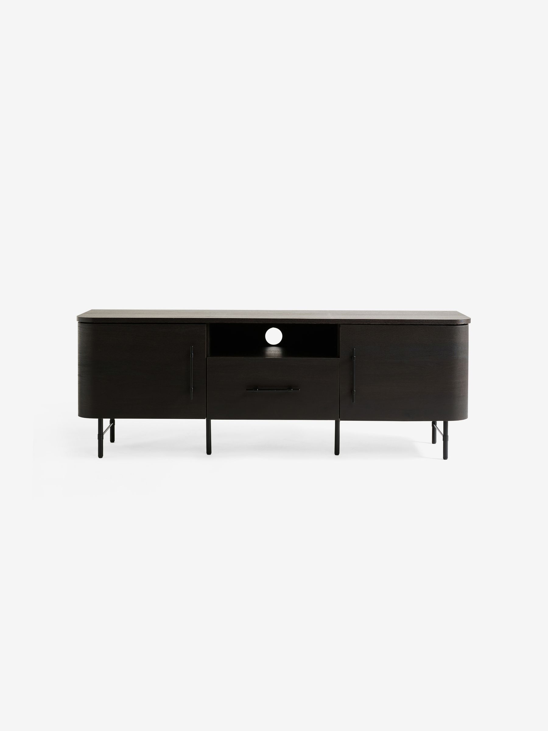 Zeke Wide Up to 58 Inch TV Unit in Dark Oak Effect - Image 5 of 5