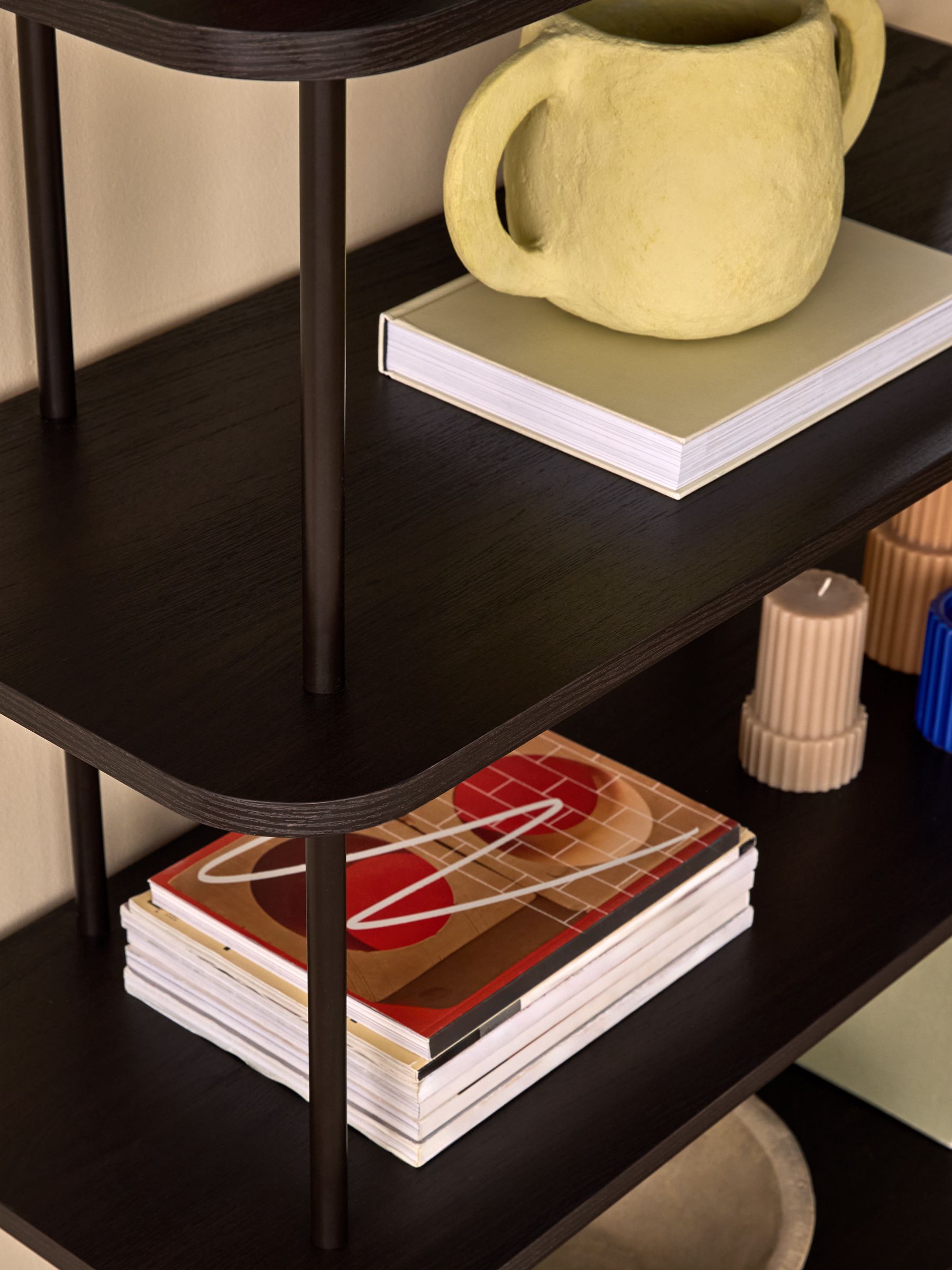 Zeke Shelving Unit in Dark Oak Effect - Image 3 of 5