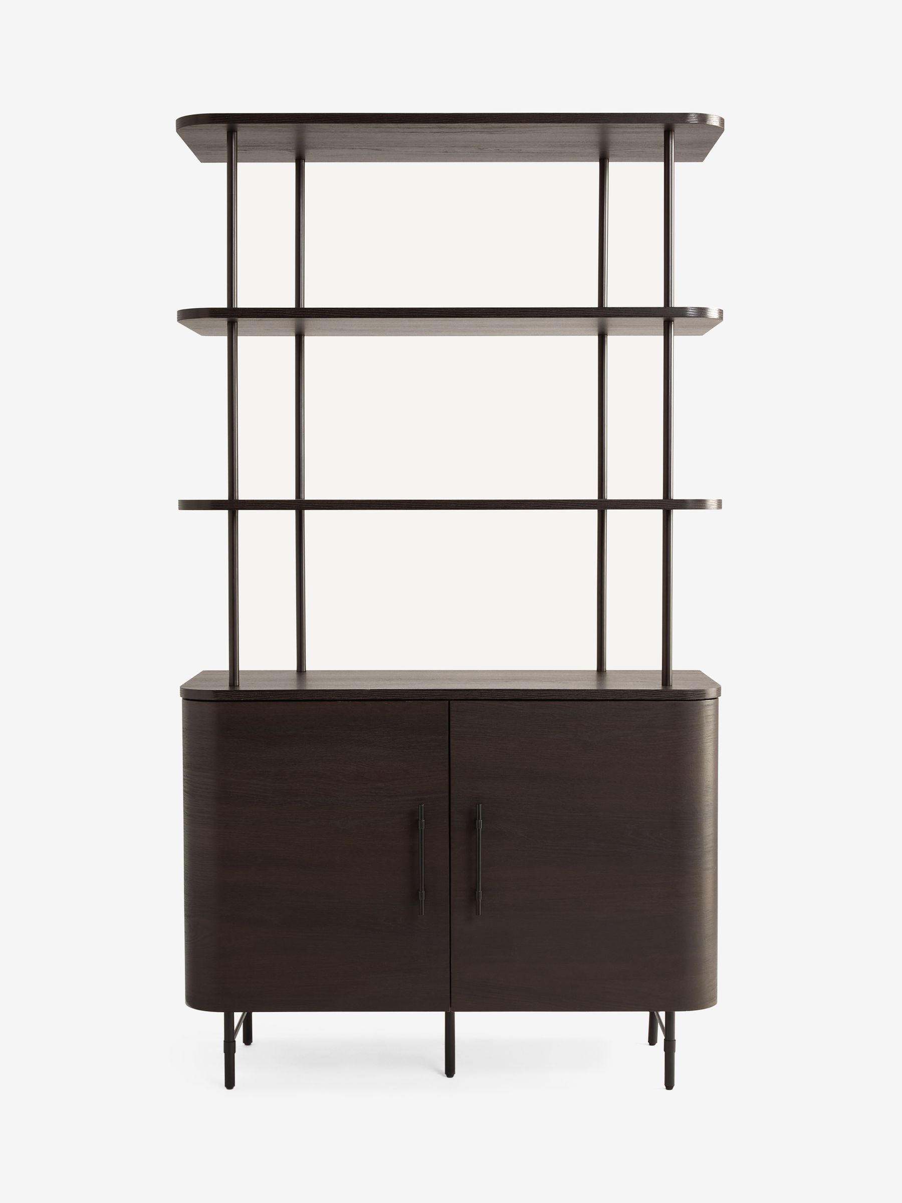 Zeke Shelving Unit in Dark Oak Effect - Image 4 of 5