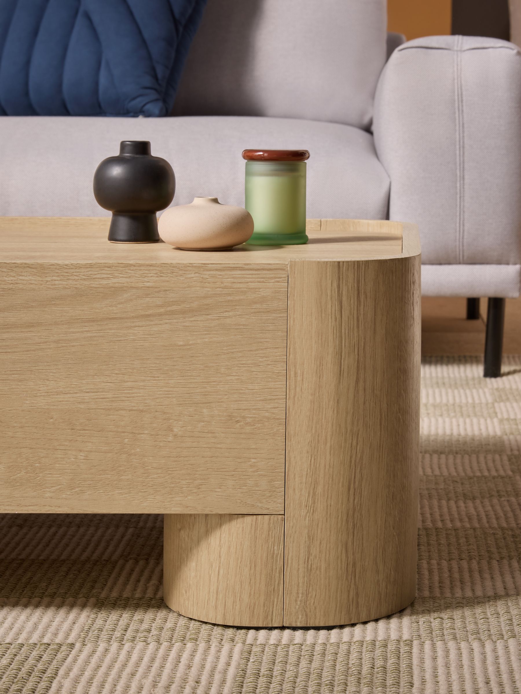 Kain Storage Coffee Table in Light Oak Effect - Image 3 of 7