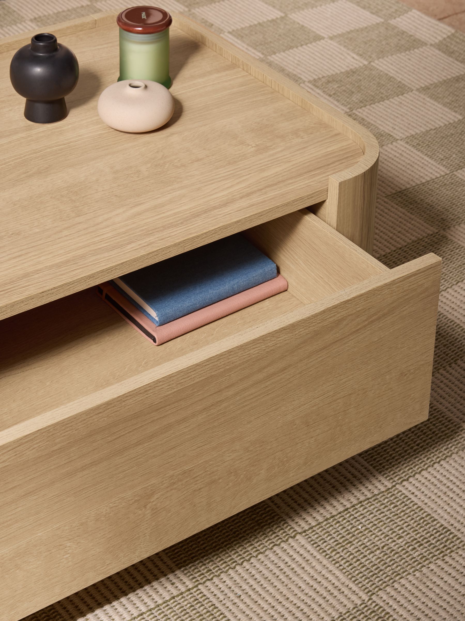 Kain Storage Coffee Table in Light Oak Effect - Image 4 of 7