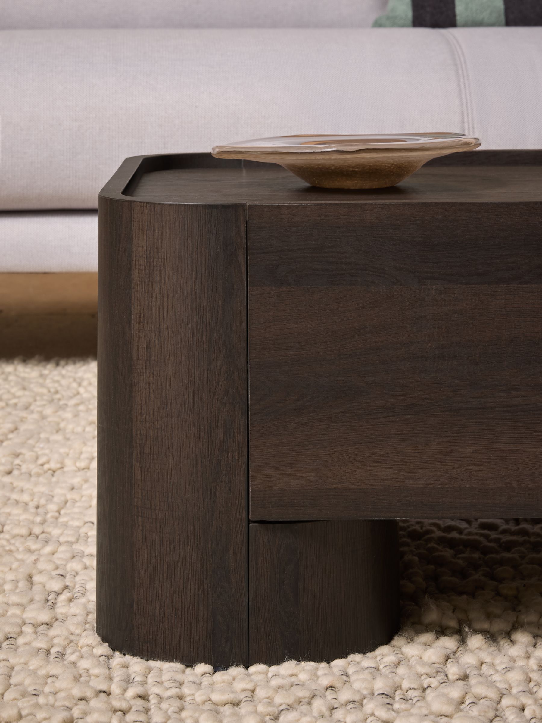Kain Storage Coffee Table in Dark Wood Effect - Image 3 of 5