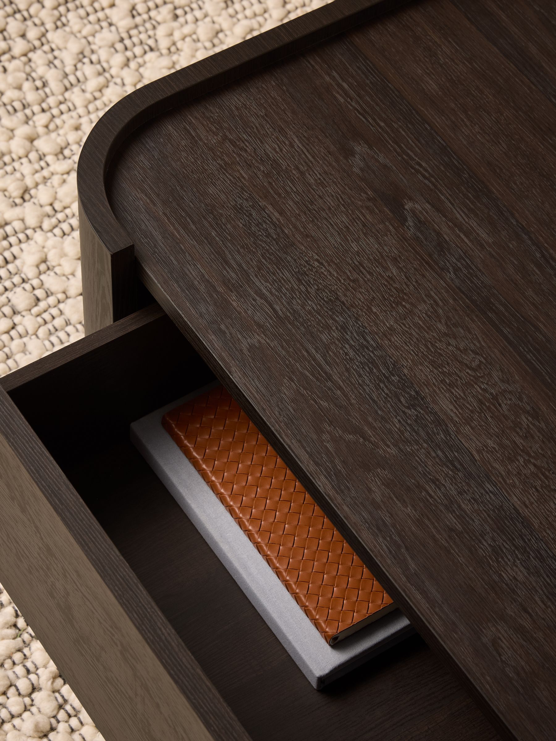 Kain Storage Coffee Table in Dark Wood Effect - Image 4 of 5