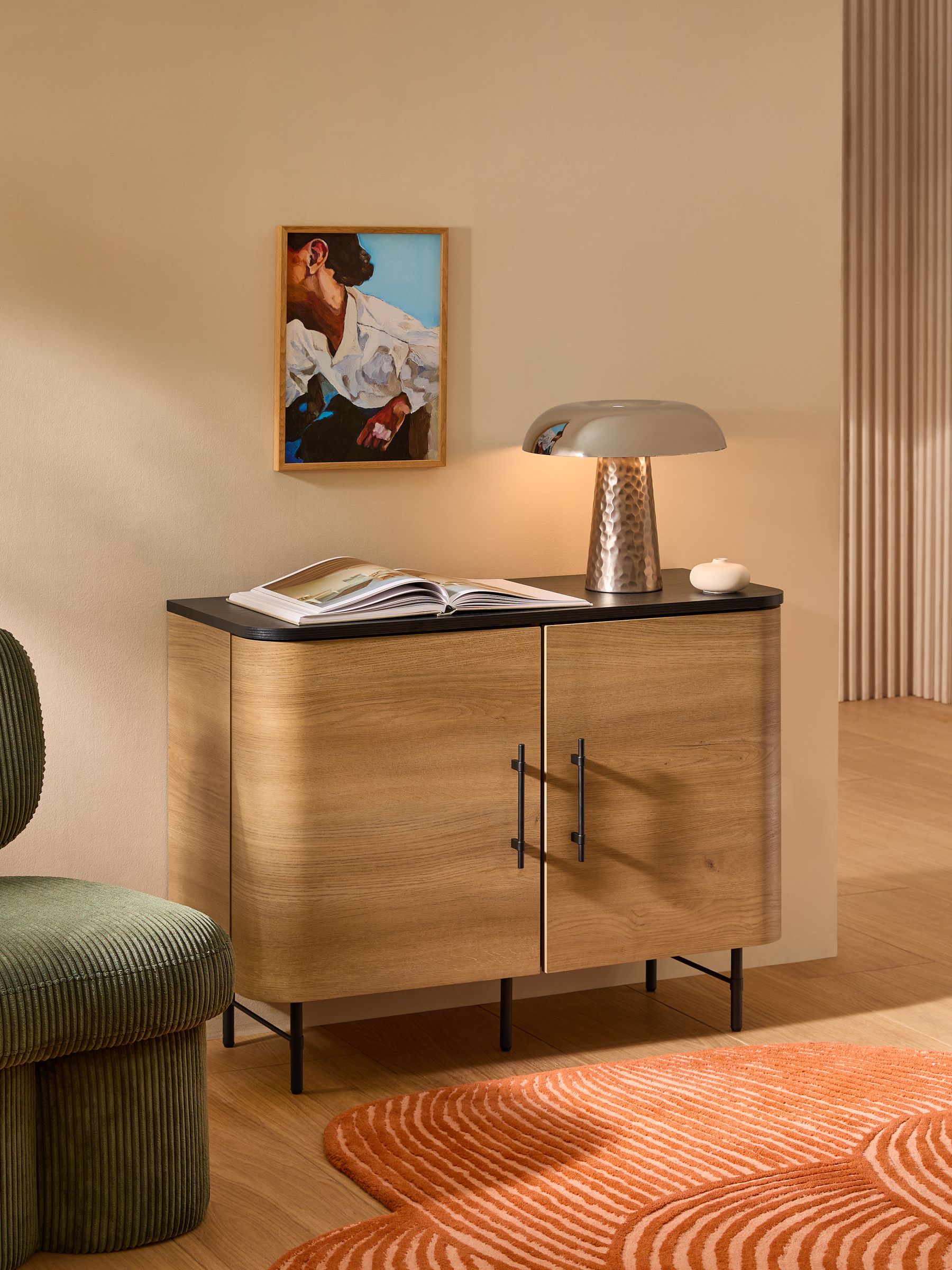 Zeke Small Sideboard in Oak Effect - Image 1 of 3