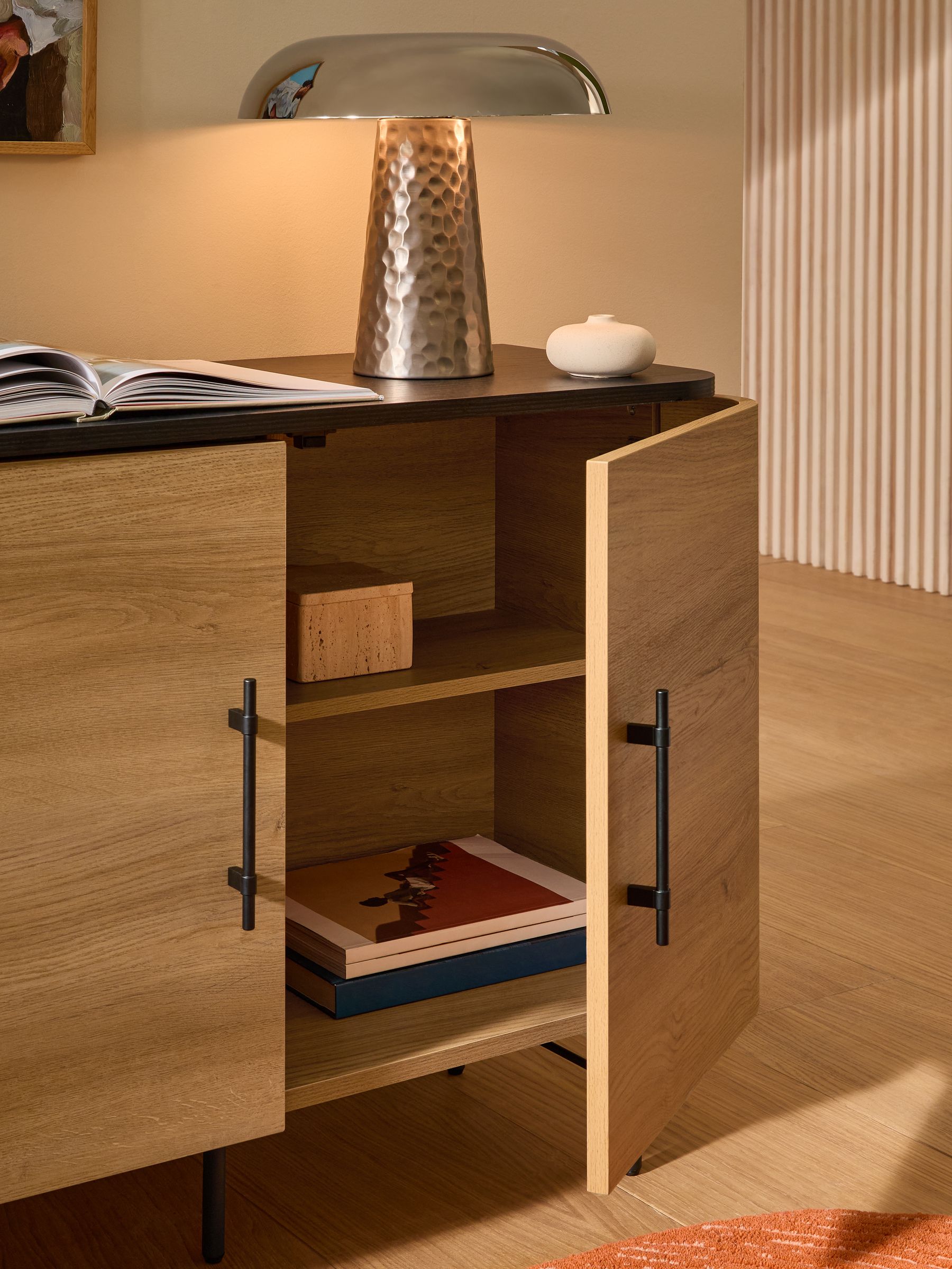 Zeke Small Sideboard in Oak Effect - Image 2 of 3