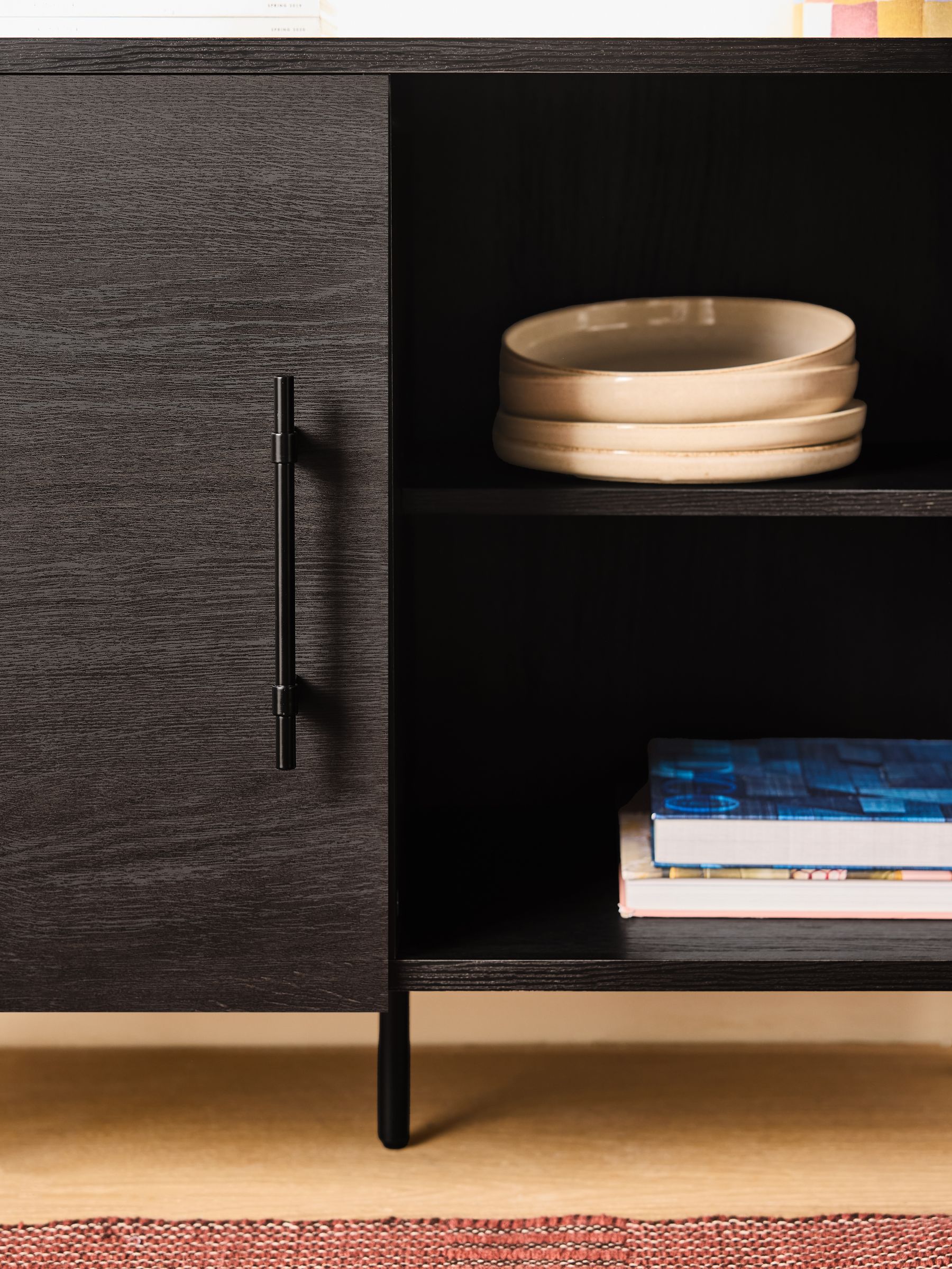 Zeke Small Sideboard in Dark Oak Effect - Image 4 of 6